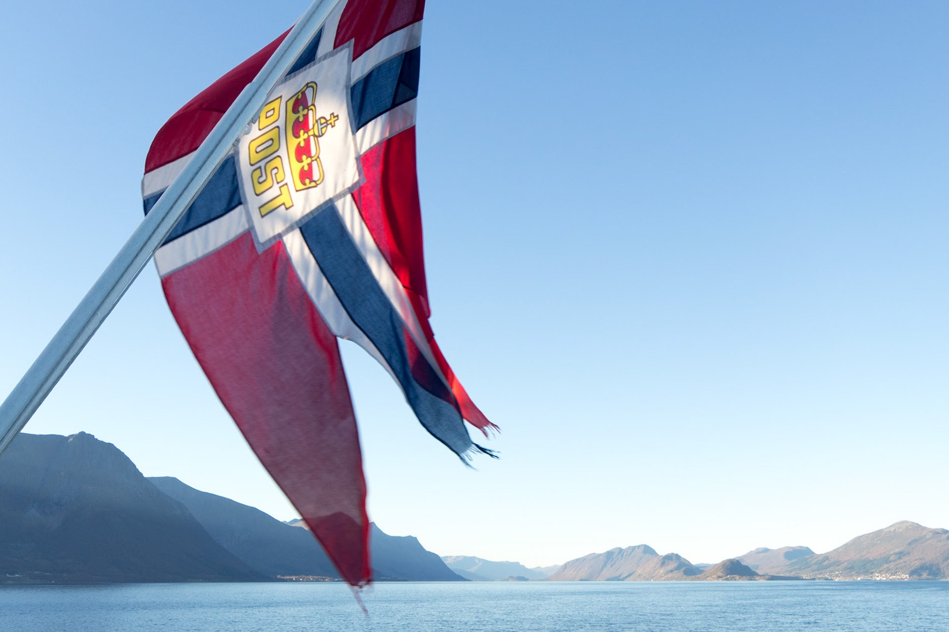 Even today the Hurtigruten boats deliver parcel mail to the various ports along the route.