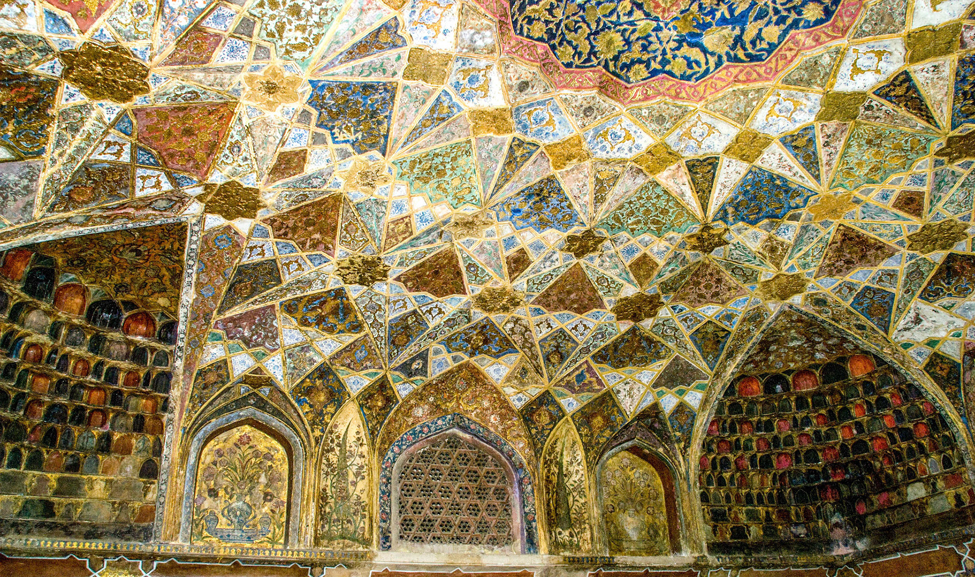  Tomb Chamber ceiling ornamentation Itimad-ud-Dalah's Tomb (The Baby Taj) - Agra