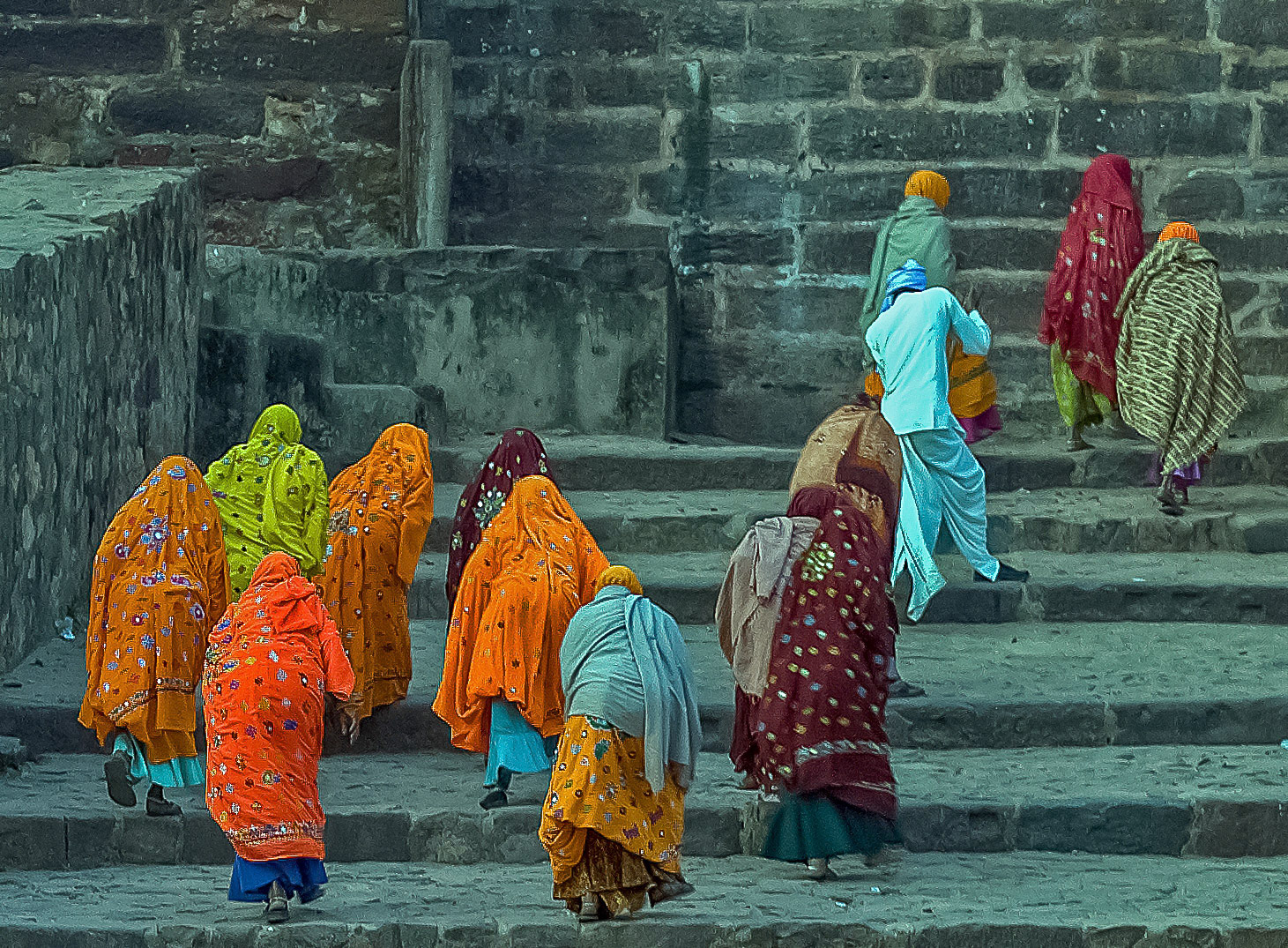 Workers arriving in Ranthambore Park