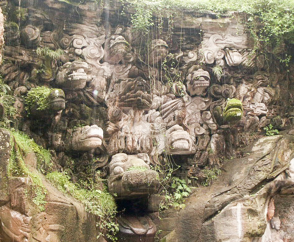 Mystical Beasts at the Dazu Grottos