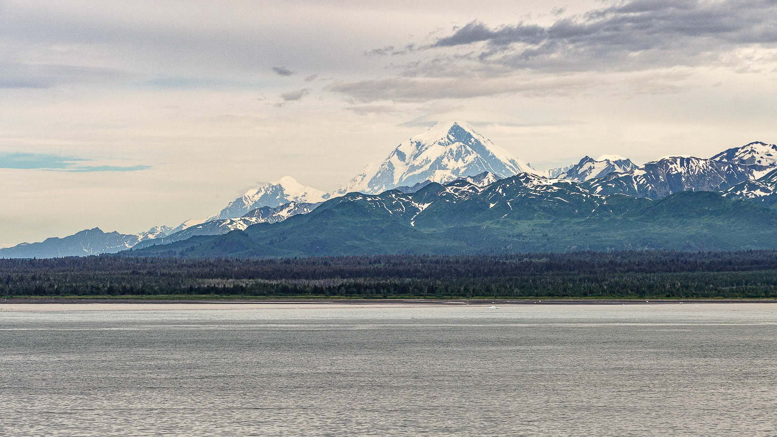 Nearing Hubbard Glacier