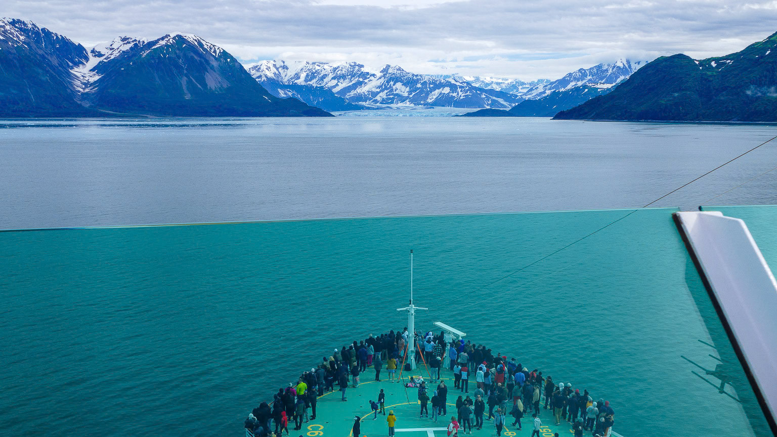 Nearing Hubbard Glacier