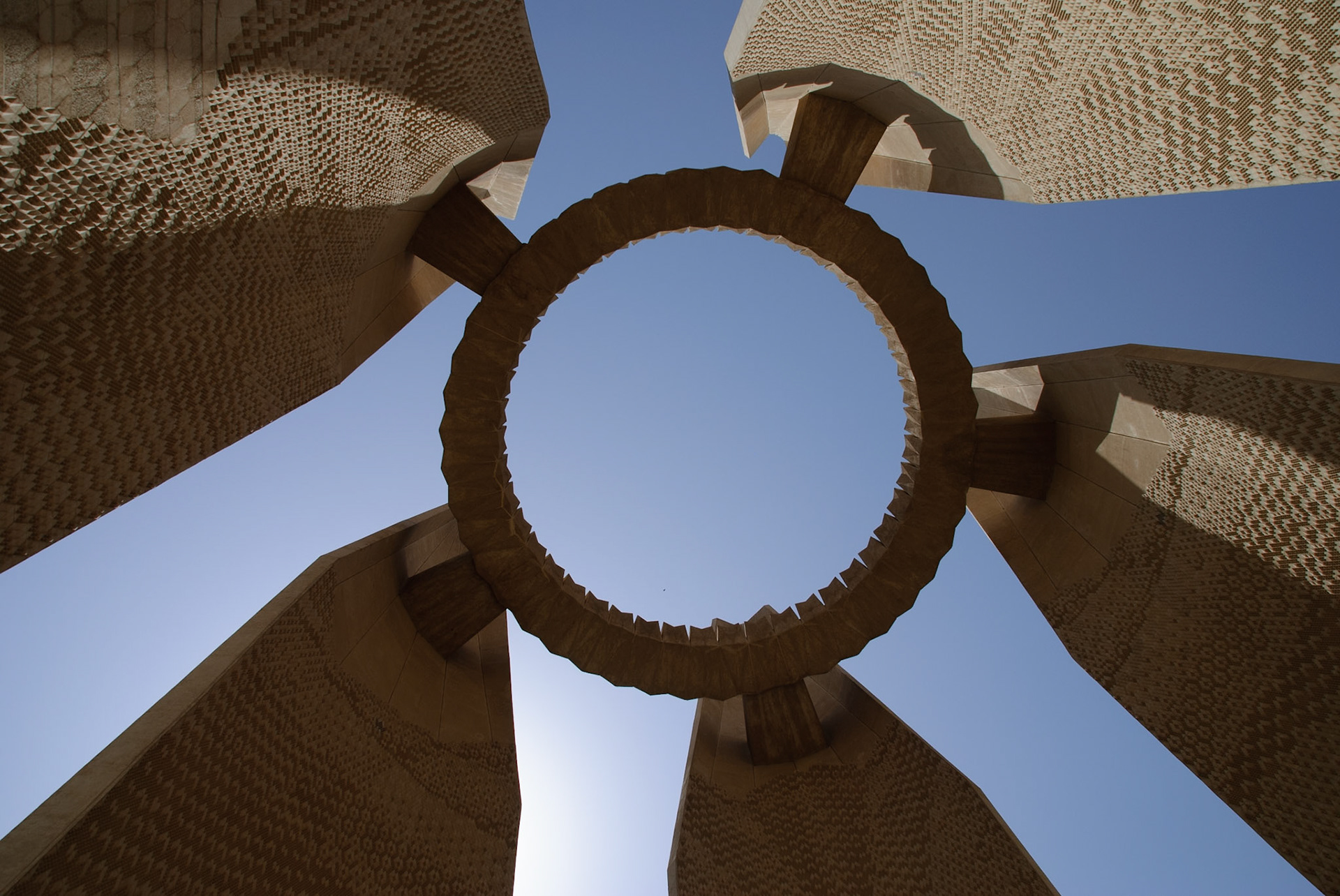 Erected at Aswan to commemorate the building of the Aswan dam by Russia