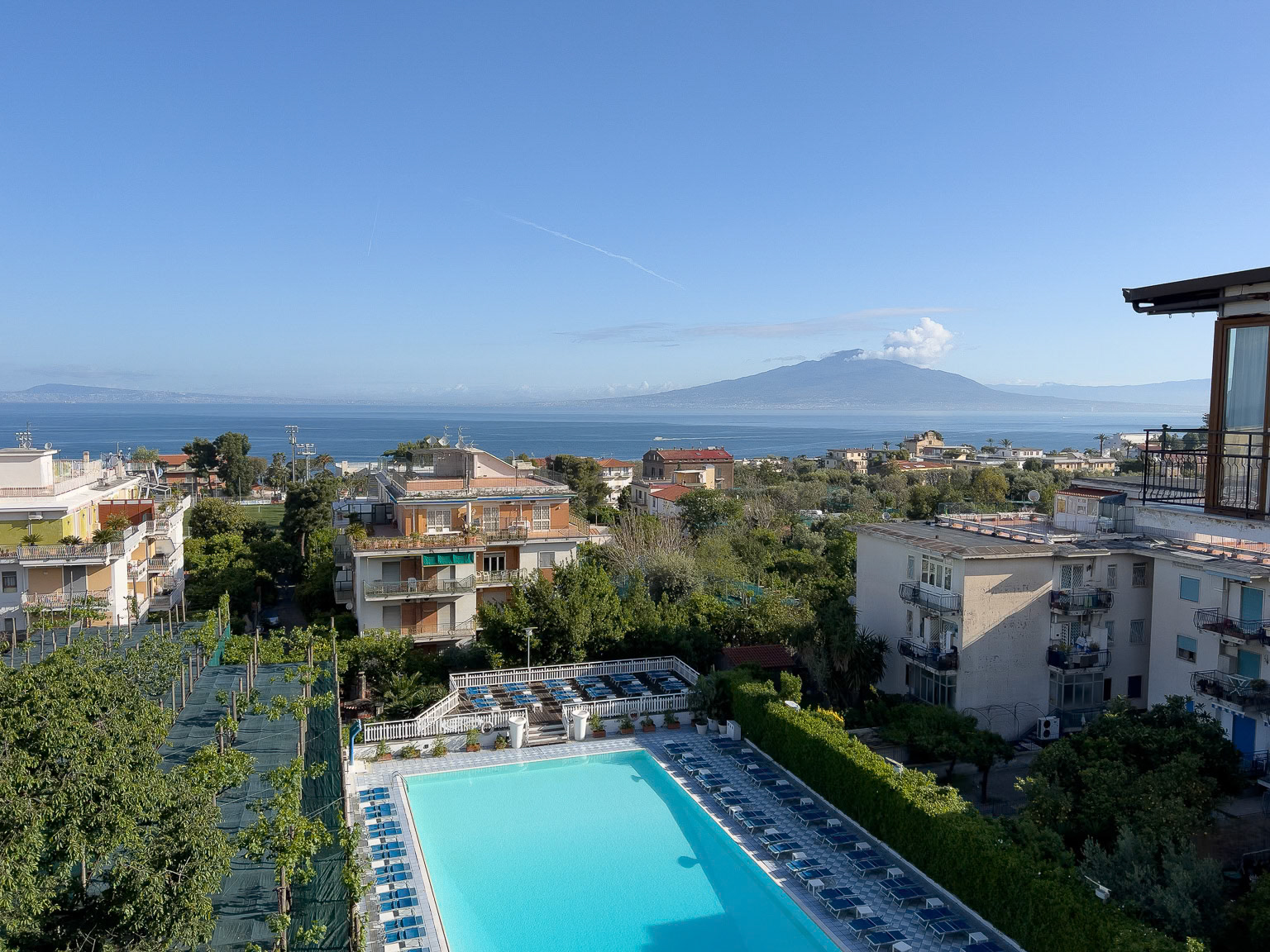 Vesuvius from our hotel room