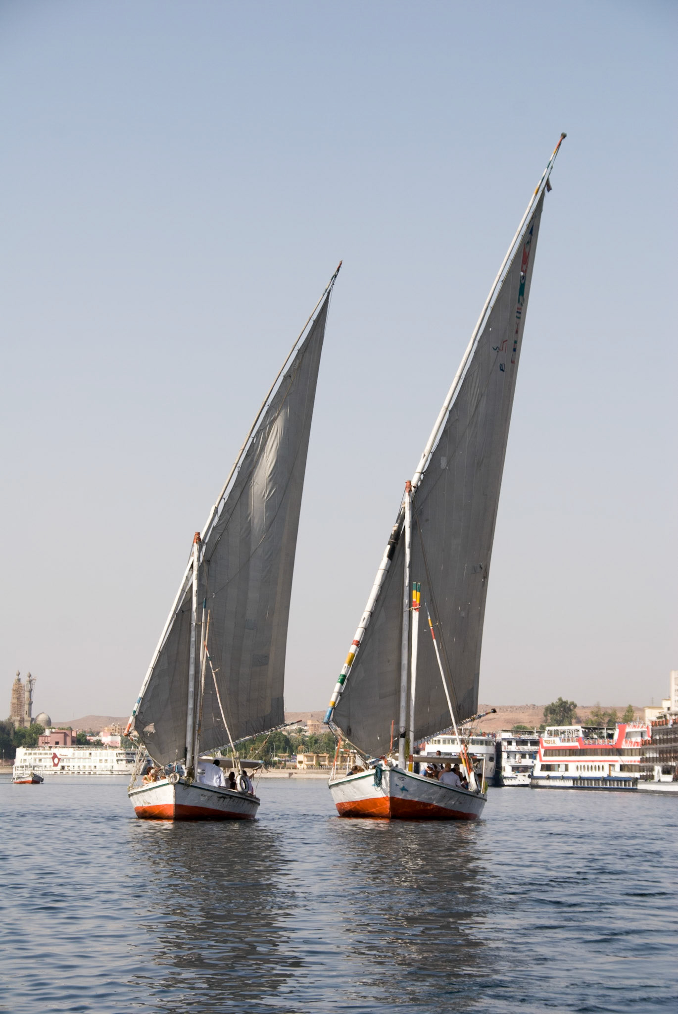 Felucca's along the Nile