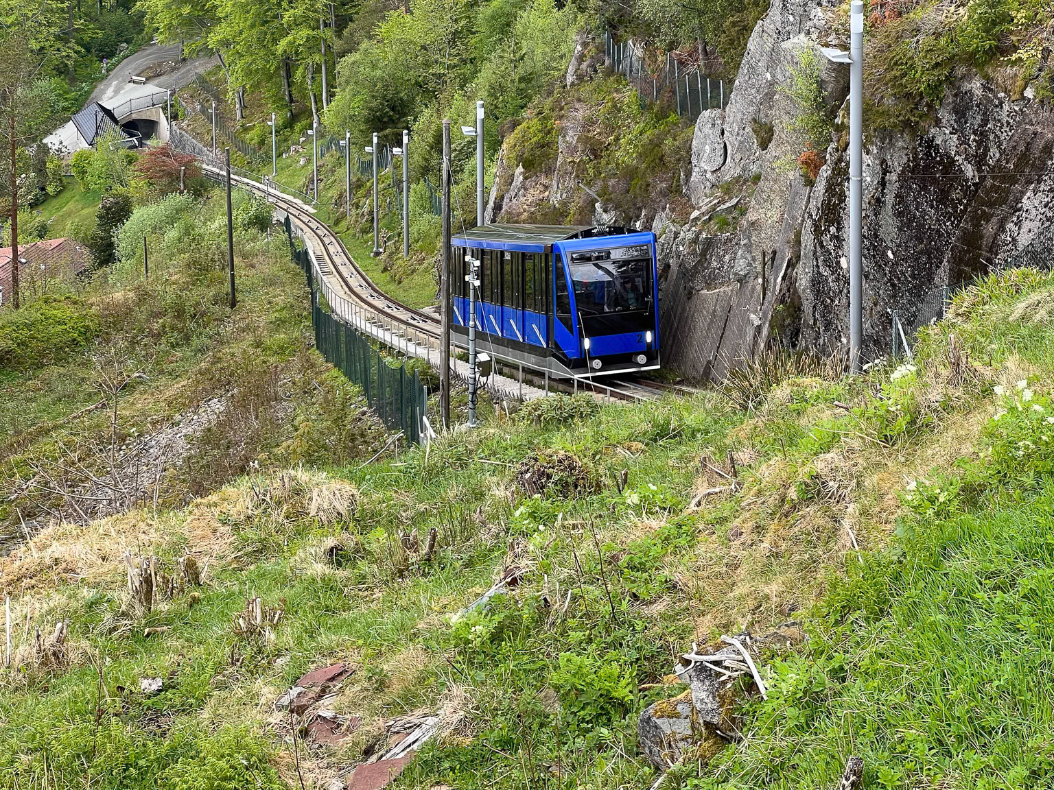 The Floibanen Funicular Railway