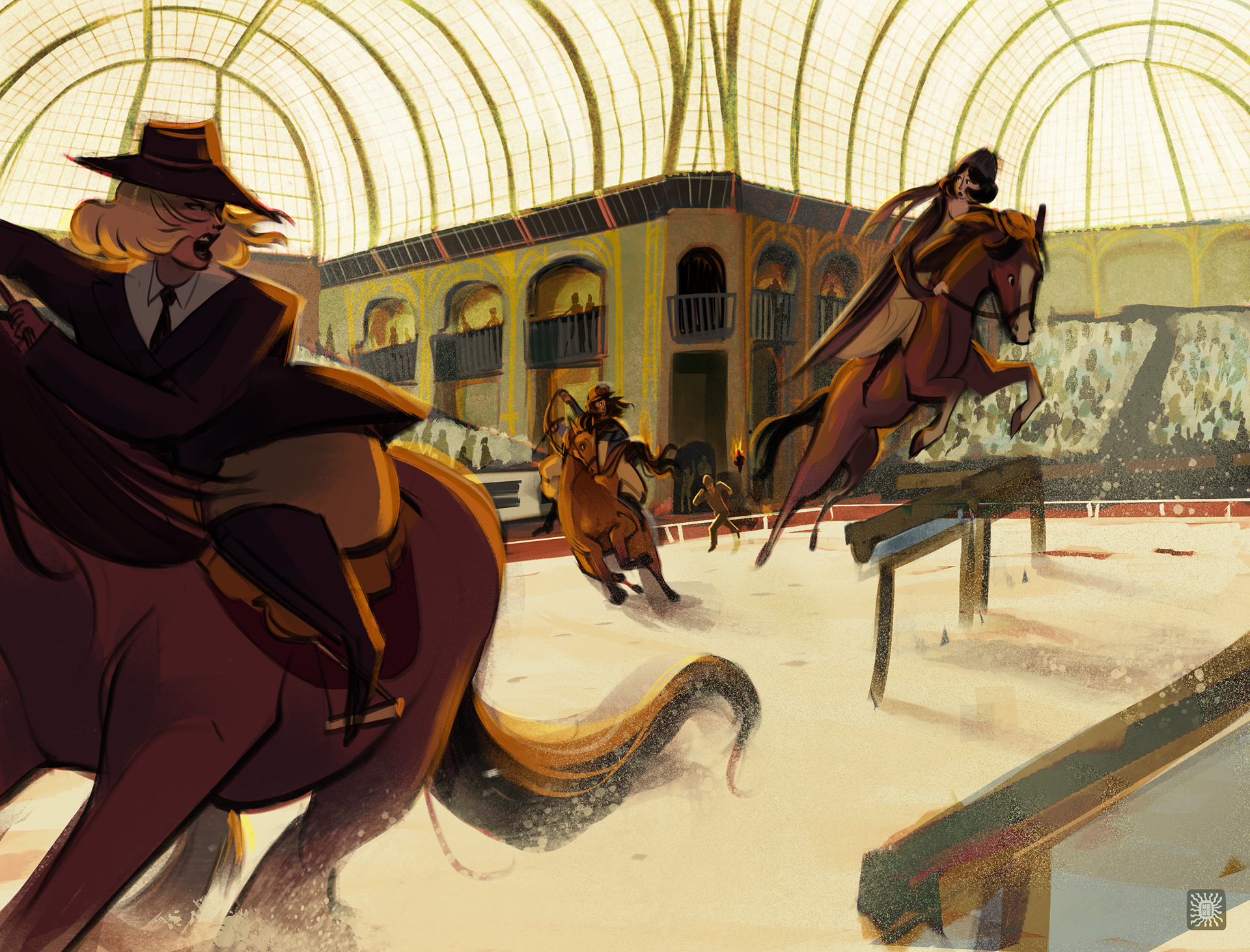 EQUESTRIAN TEAM IN THE ROARING TWENTIES