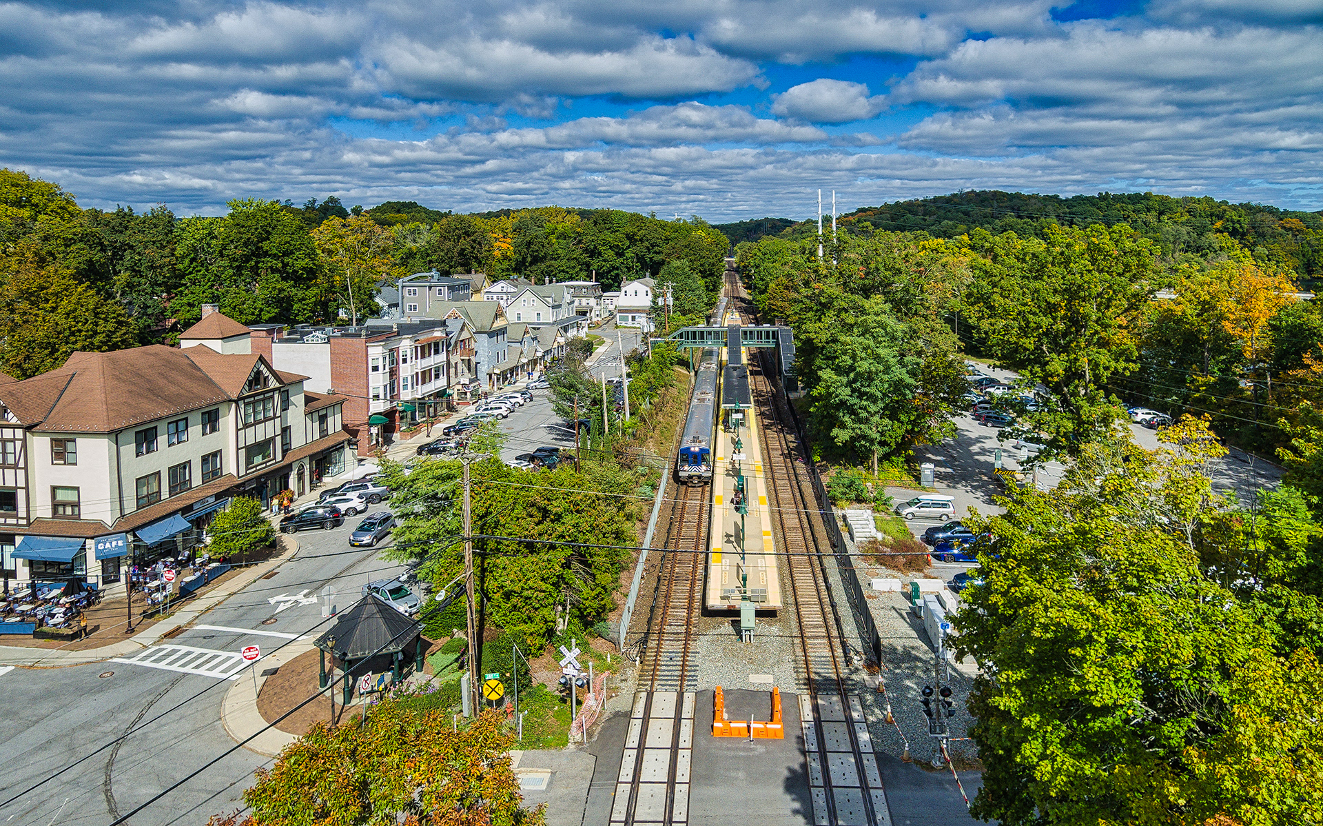 The train station is a vital part of the town of Katonah