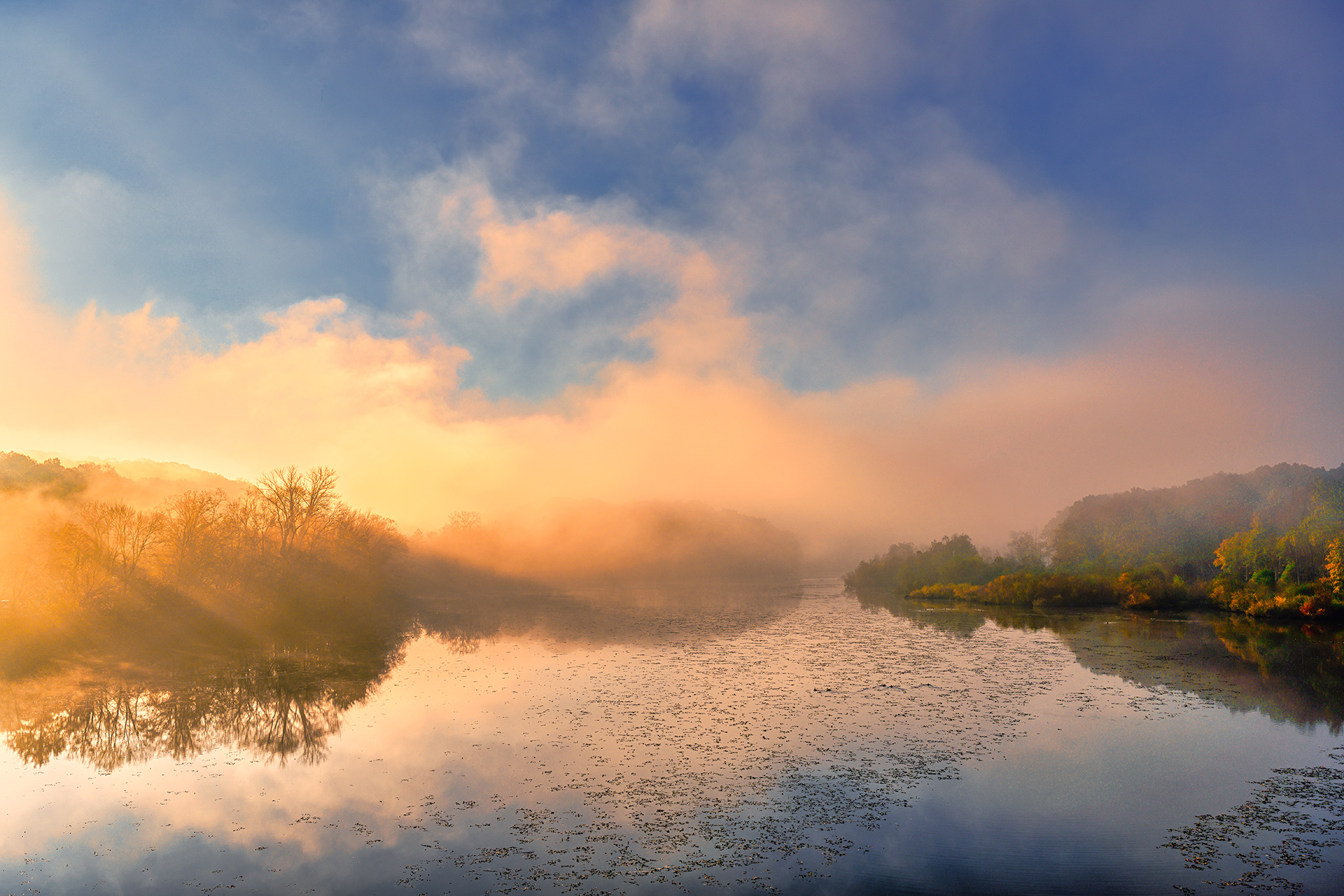 The Stone Hill Creek enters into the reservoir at Katonah