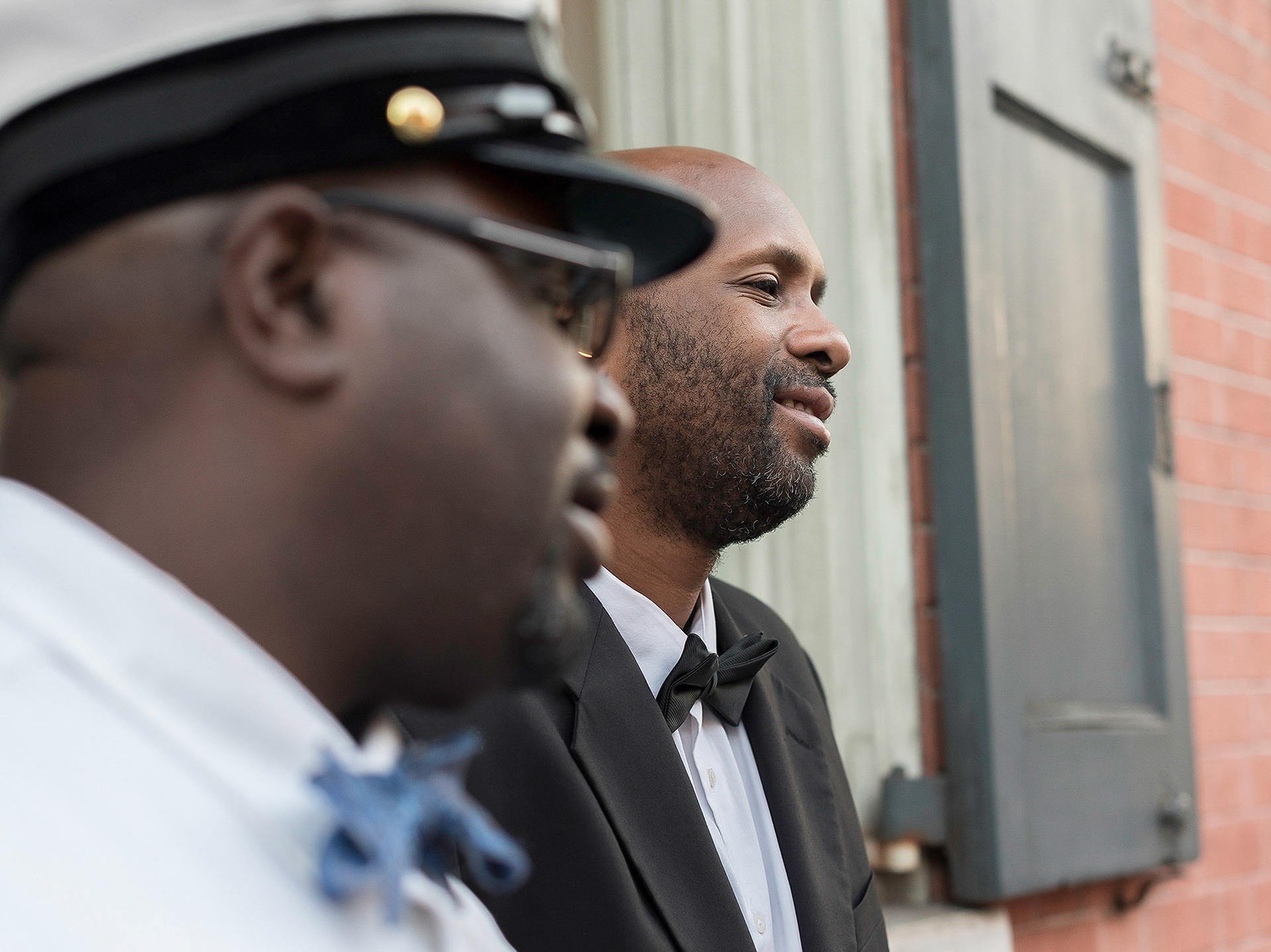 Band Members await the start of their 'gig'.