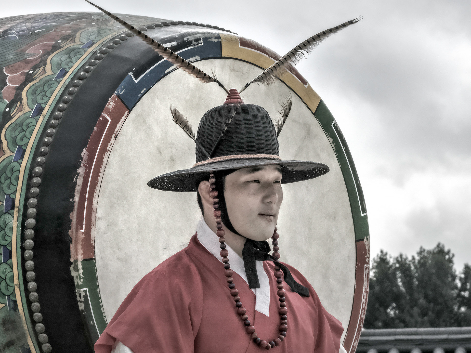 Members of the Palace Guard in Seoul, South Korea continue ceremonial rituals at Gyeongbokgung Palace much like Britain’s Queen’s Guard.