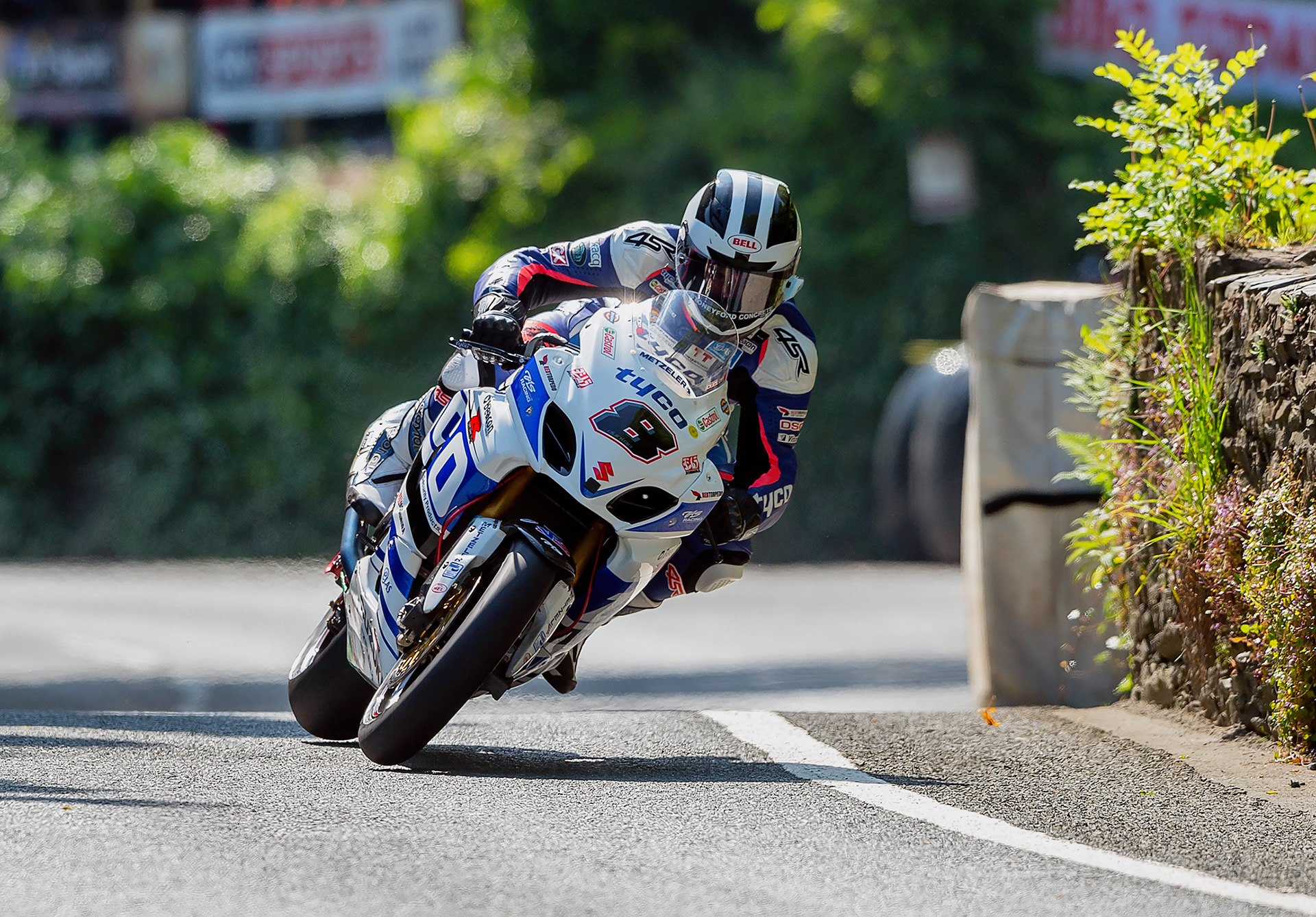 William Dunlop over Union Mills bridge