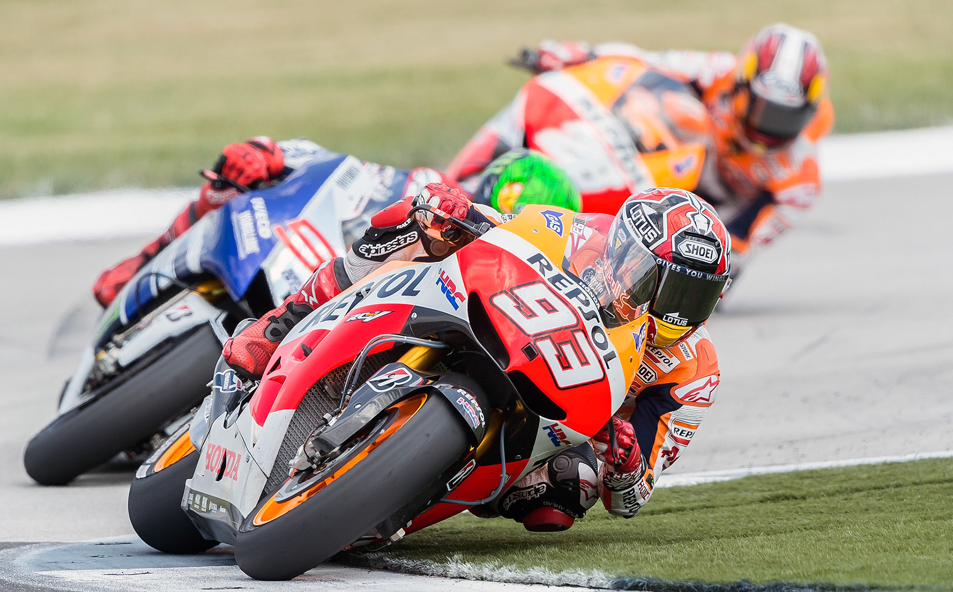 Marc Marquez took the lead and never looked back.