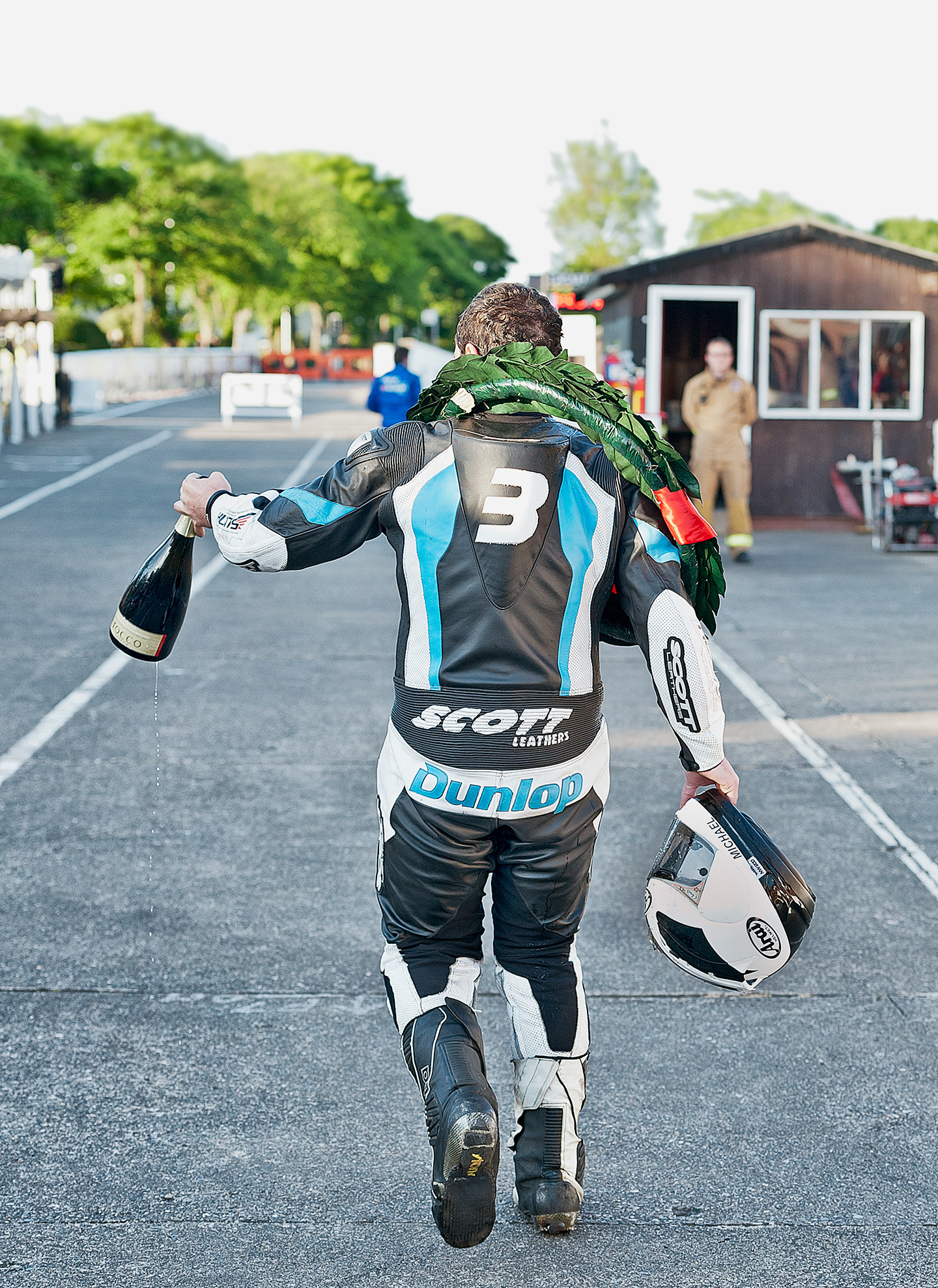 Michael Dunlop celebrates another win