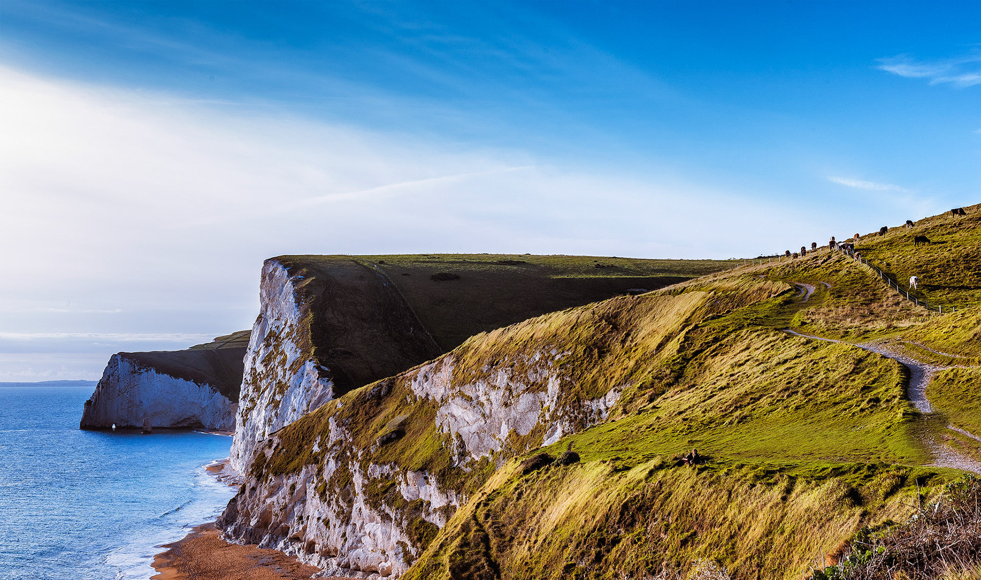 Durdle Cliffs of England