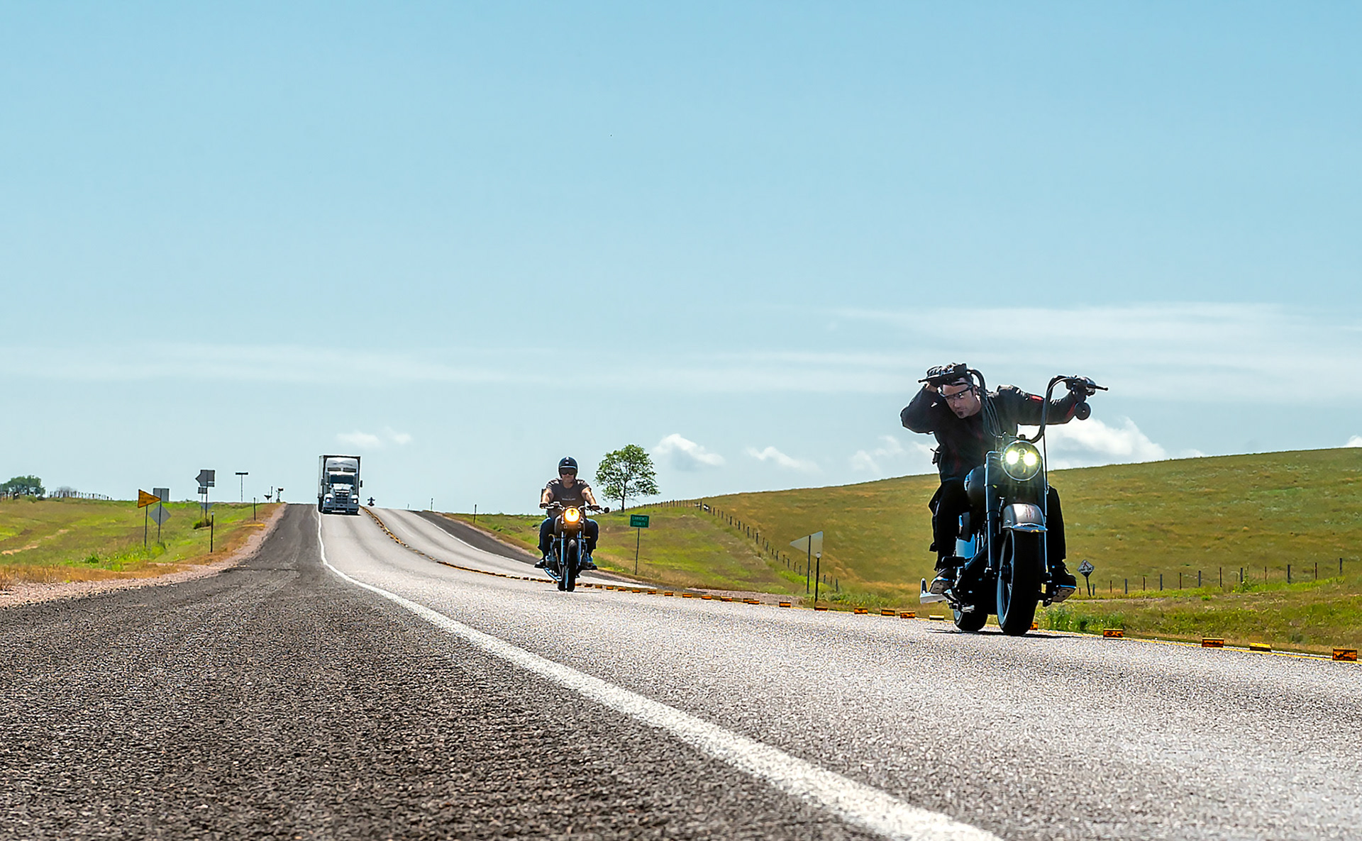 Bryan Fuller and Mark Proser out for a ride