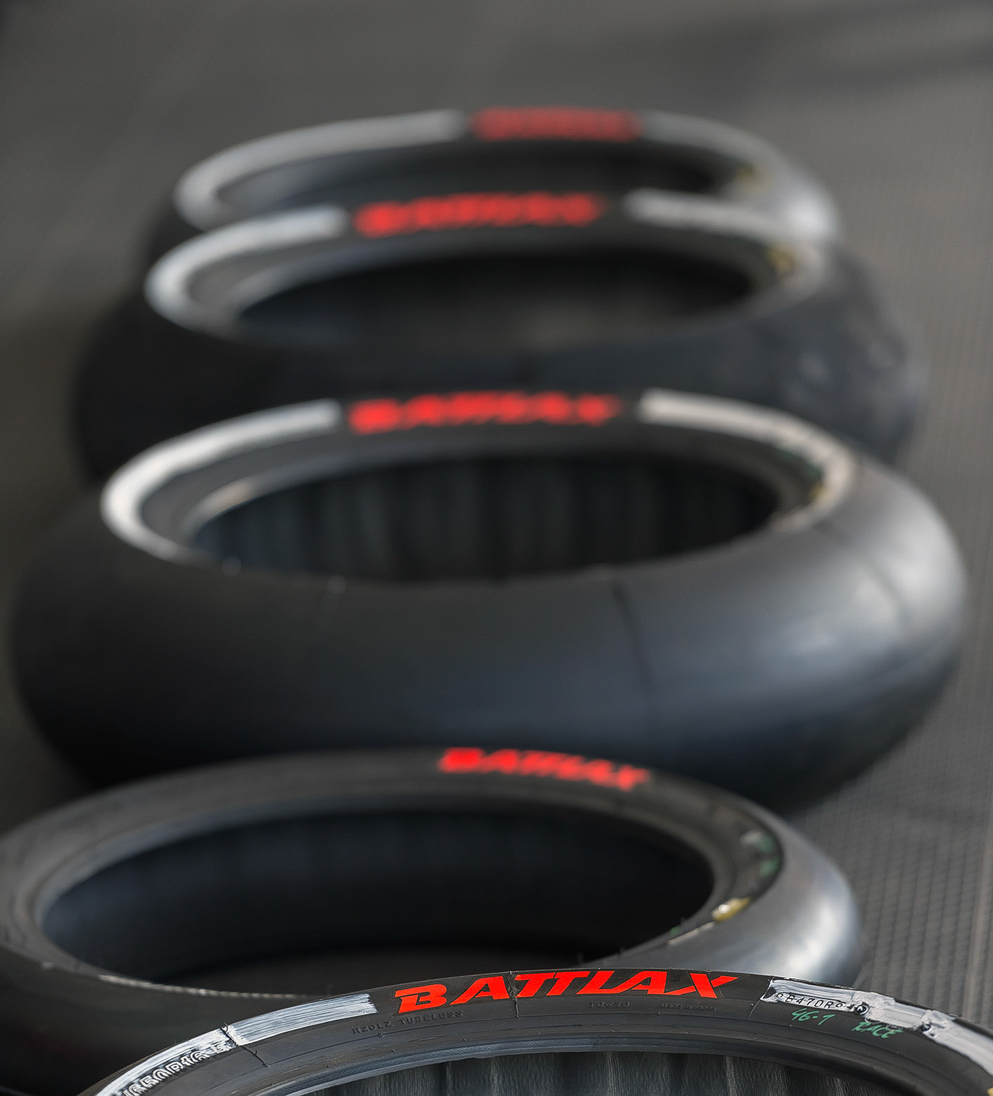 The Bridgestone technical and service trailer is where teams have their tires mounted and balanced for racing. 