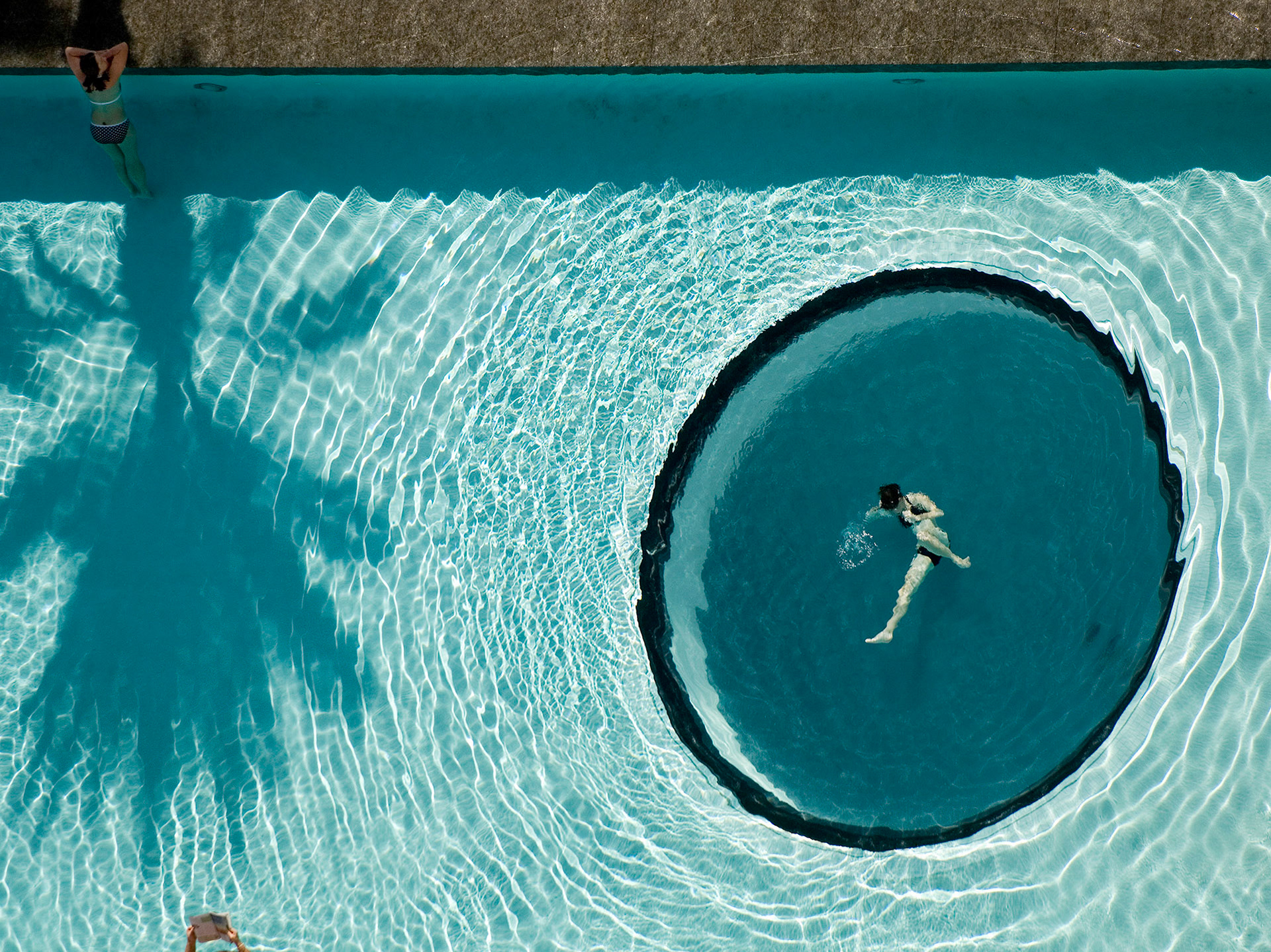 Hotel pool as destination