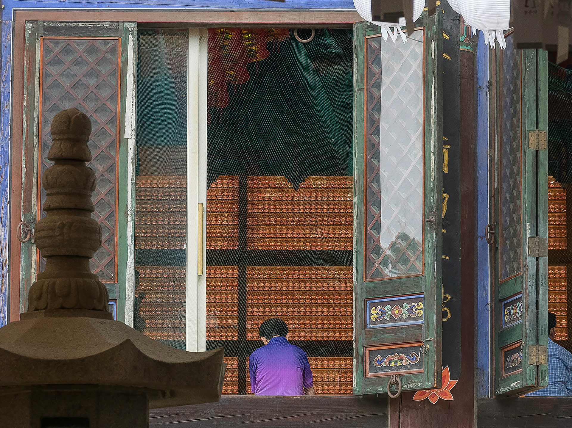 It’s not uncommon to find locals in prayer as you go about your day in the Gangnam District of Seoul, South Korea.