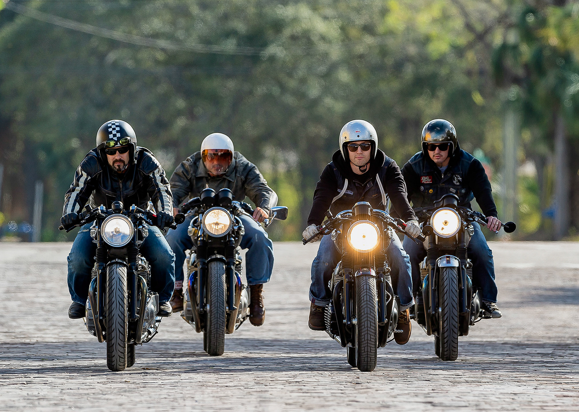 The boys of Dime City Cycles out for a ride