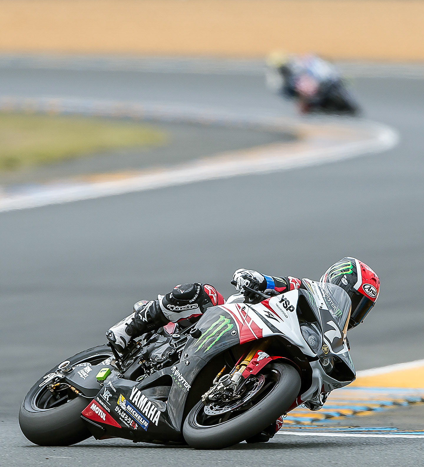Team Monster Yamaha during Thursday practice at the 24 Hours of Le Mans Moto.
