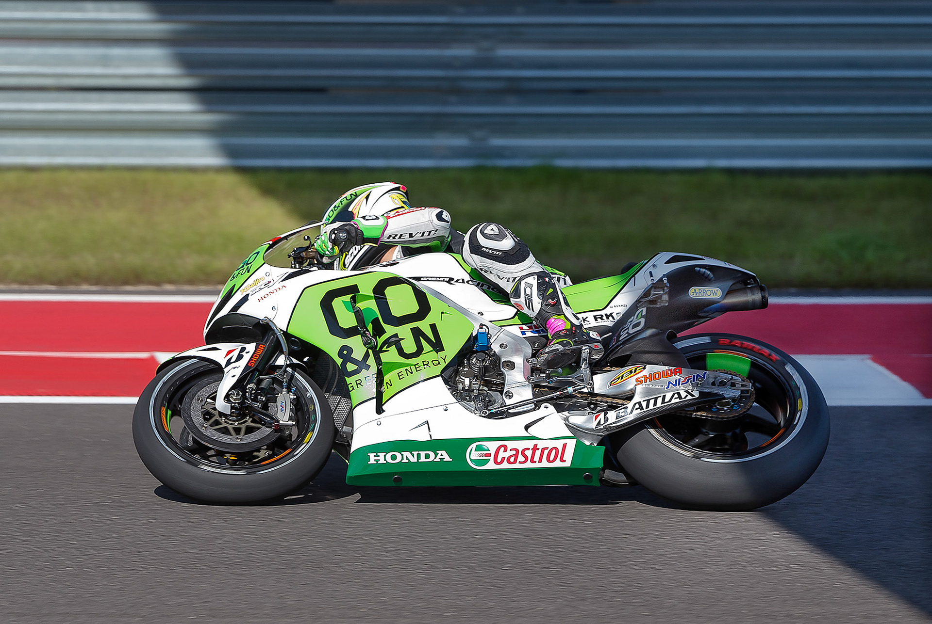 Alvaro Bautista during P3 at the Red Bull Grand Prix of the America's 2013 MotoGP Round 2 in Austin, TX. 