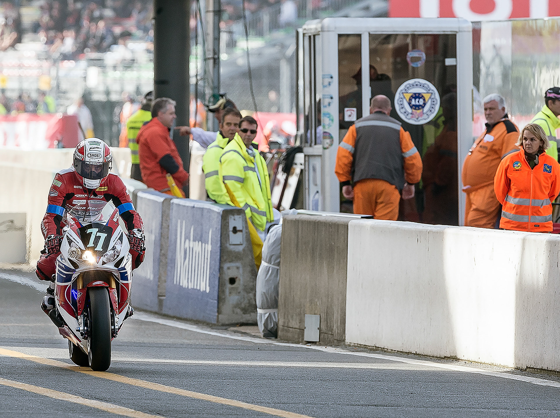 When you're the winningest rider at Macau, with multiple Isle of Man TT wins and ride for Honda TT Legends like Michael Rutter, heads turn when your just slowing for a pit stop.