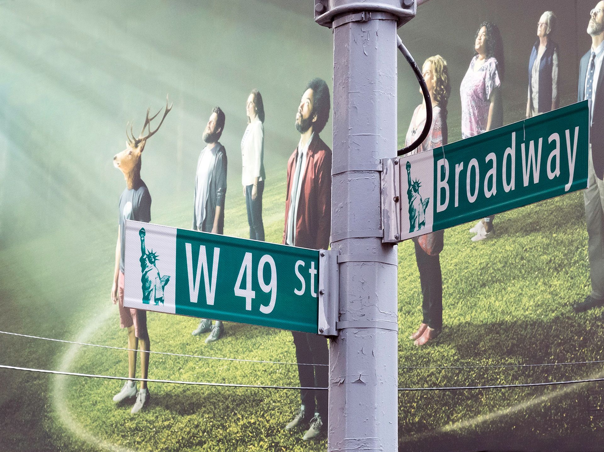 It appears Times Square at 49th and Broadway has a mezmerizing power.