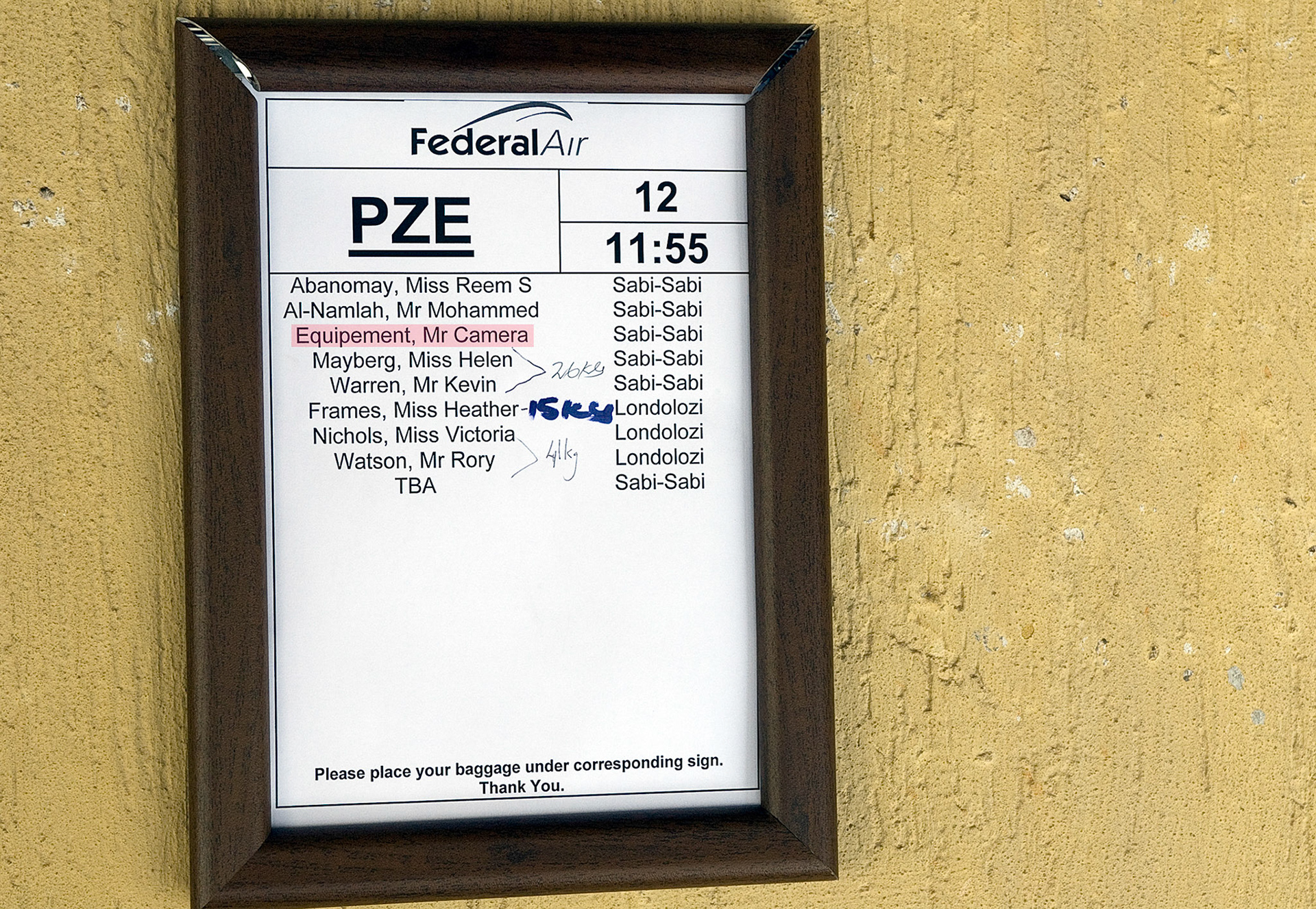 Book a seat for your cameras on small planes