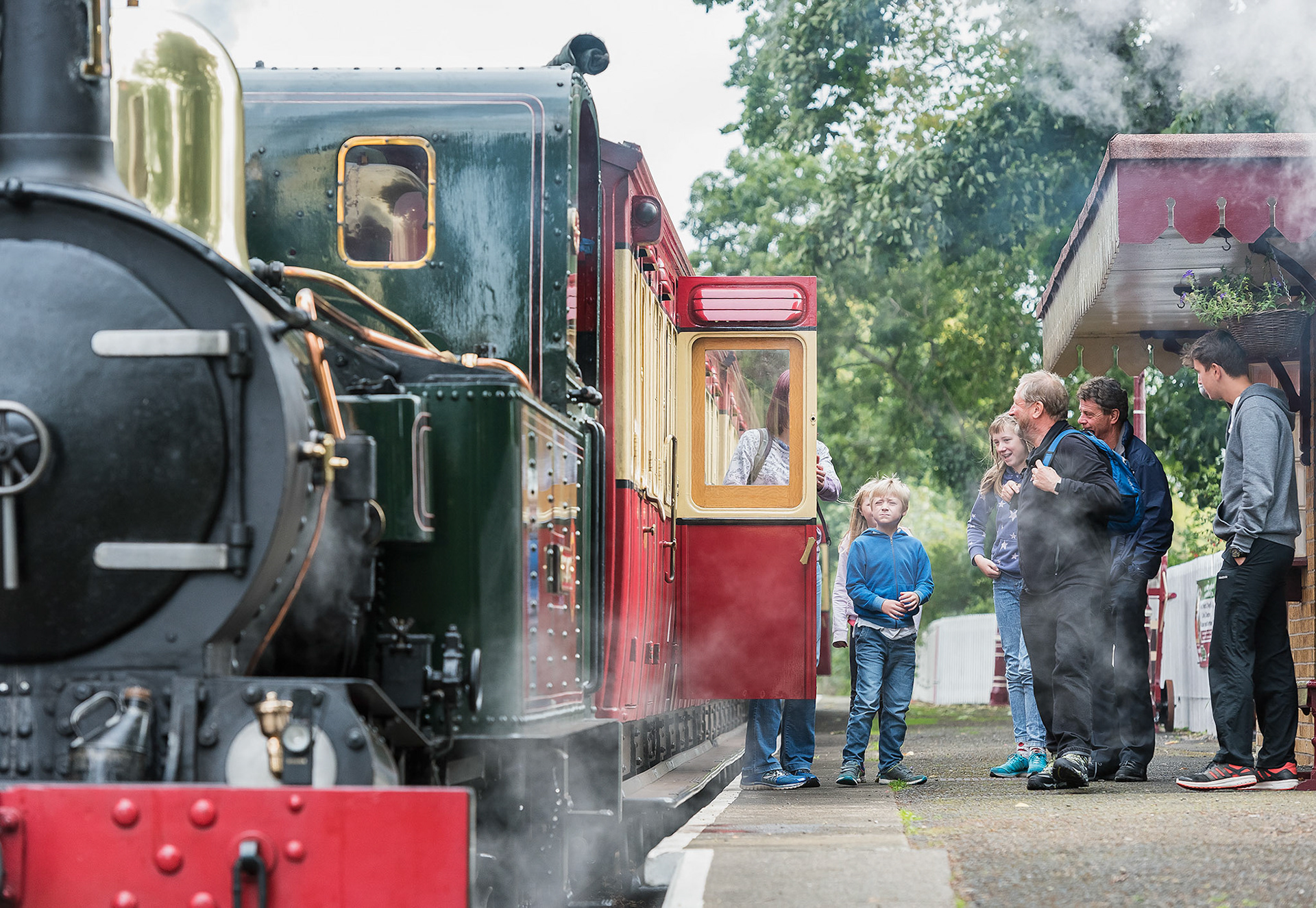 Morning train, Isle of Man