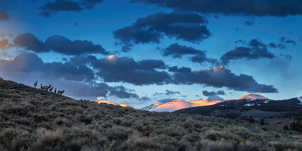 Sunset in the Colorado Mt