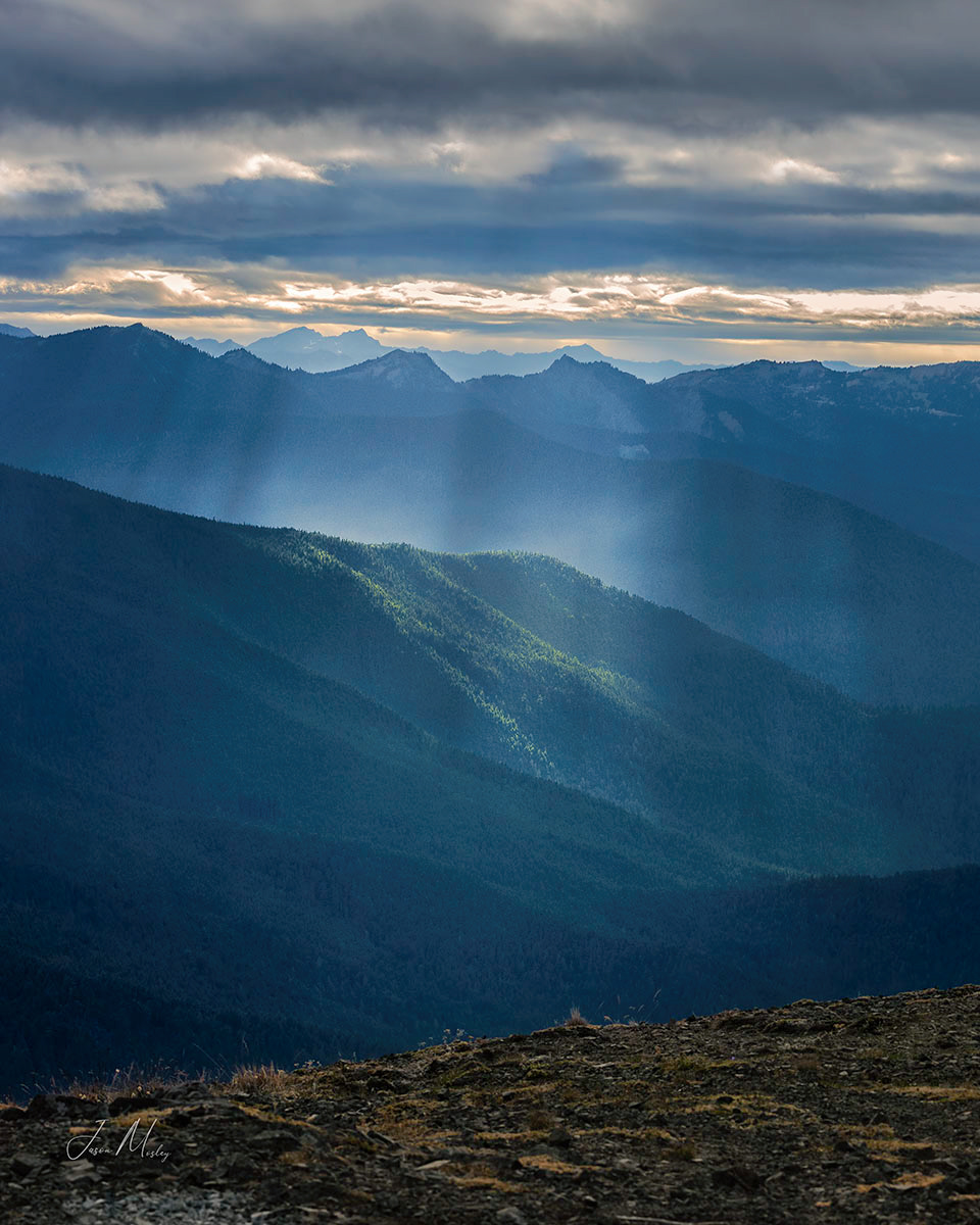 Looking out over the Olympic National Park from Deer Park