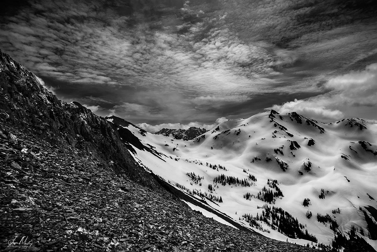 Deception Basin Spring Upper B&W