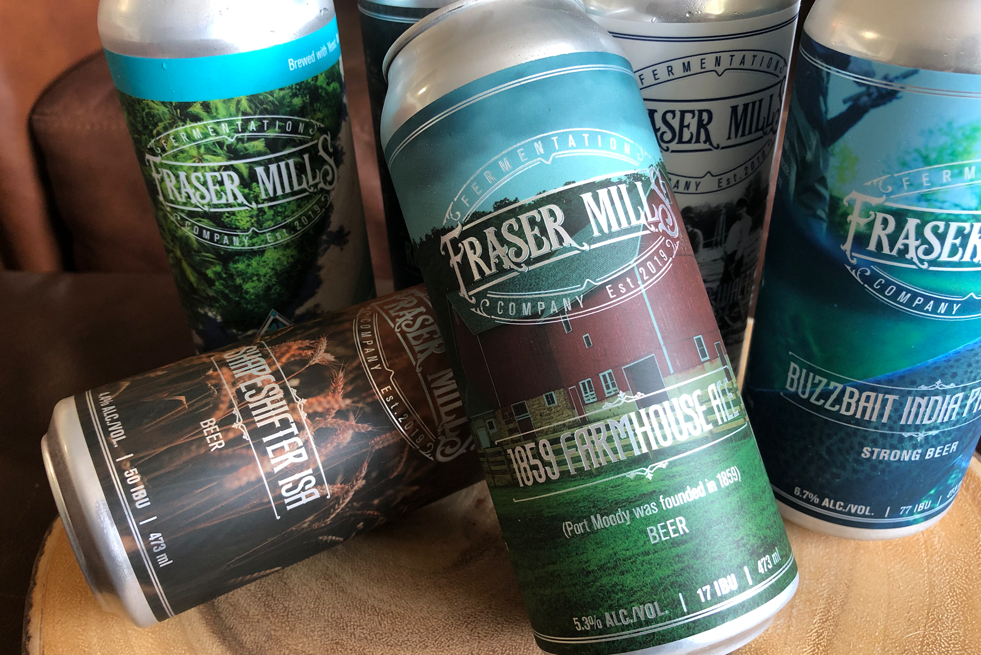 Fraser Mills Beer Can Labels