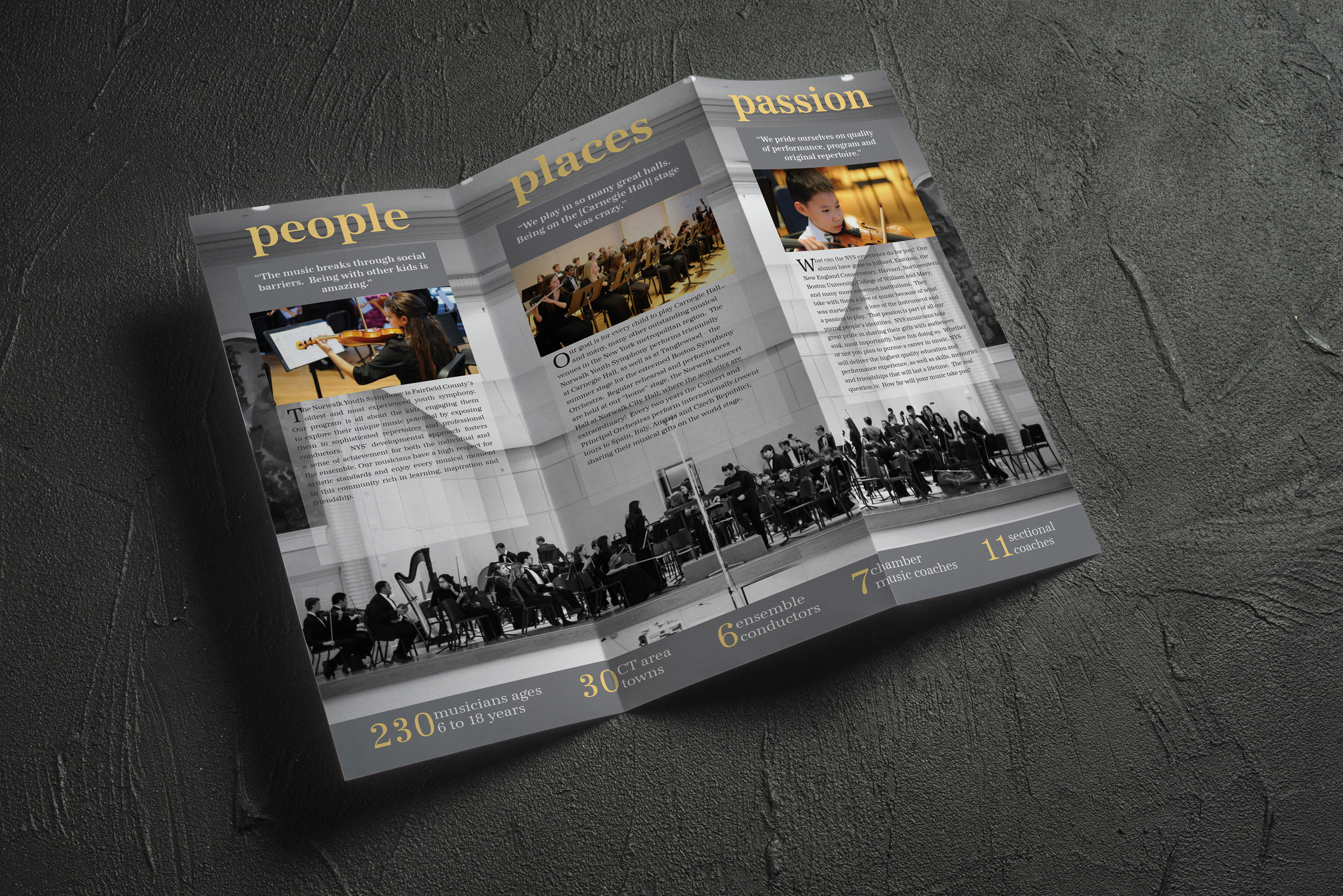 Photography and design for an informational brochure.