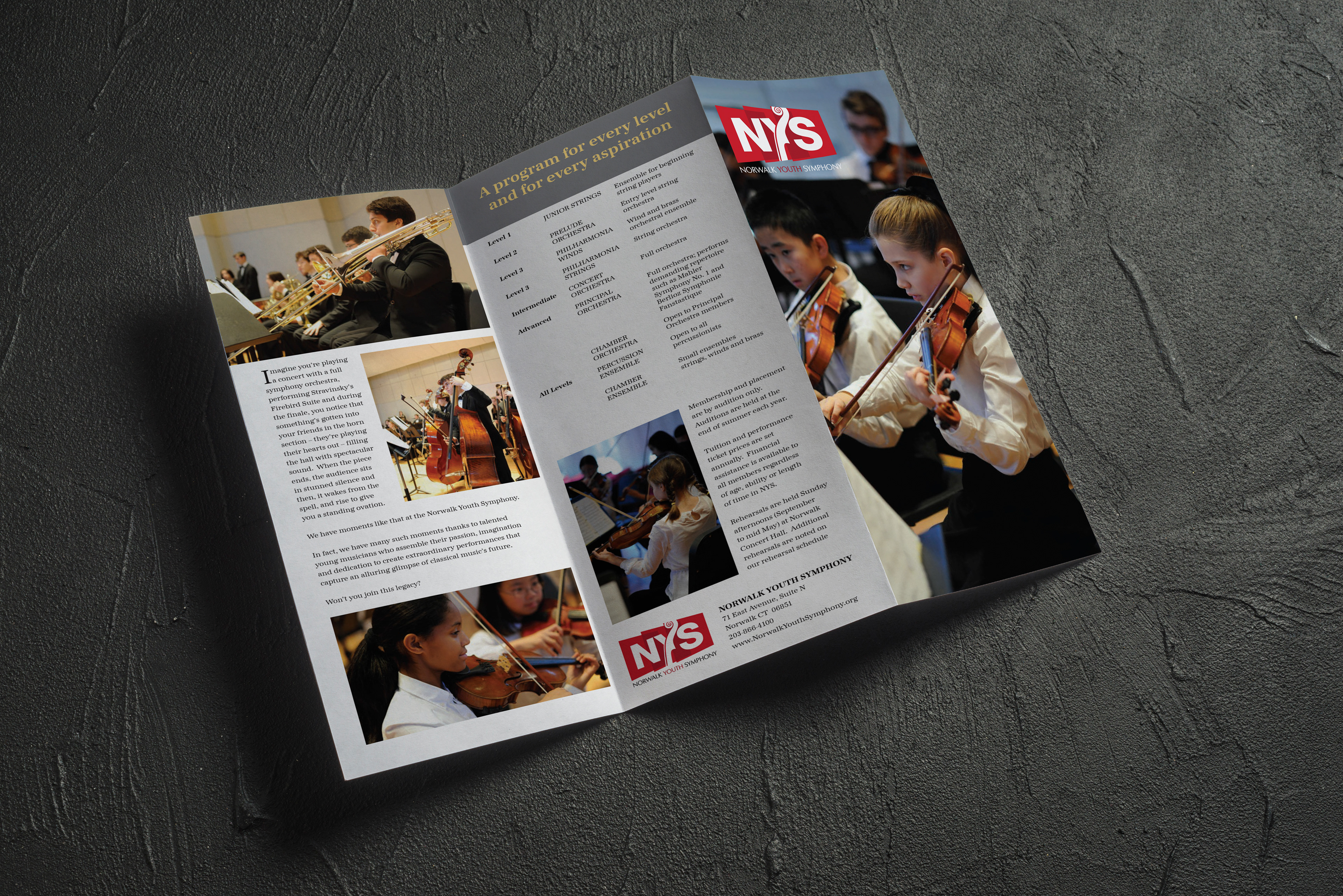 Photography and design for an informational brochure.