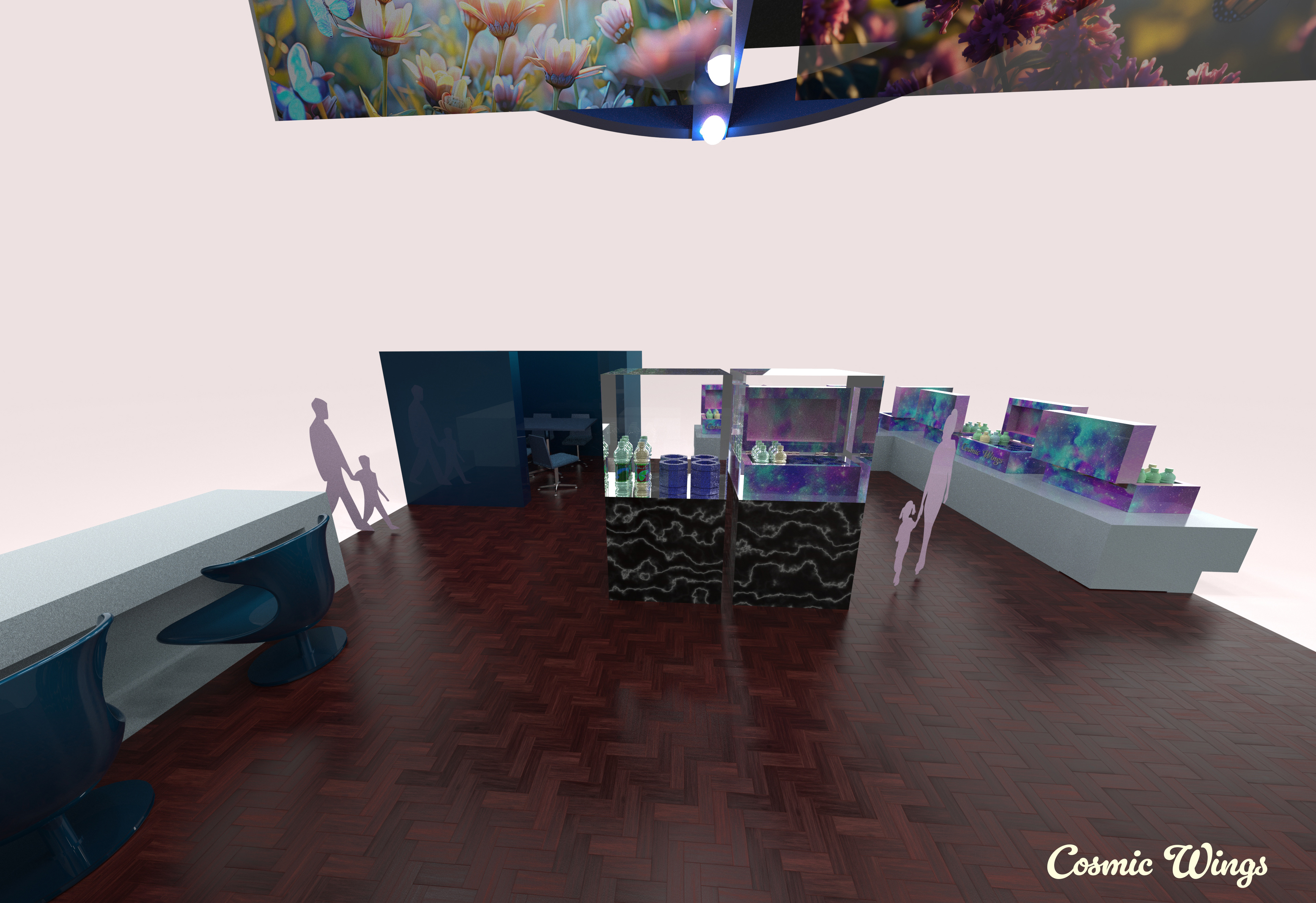 Comet Equinox Wings Trade Show Booth: Cosmic Wing