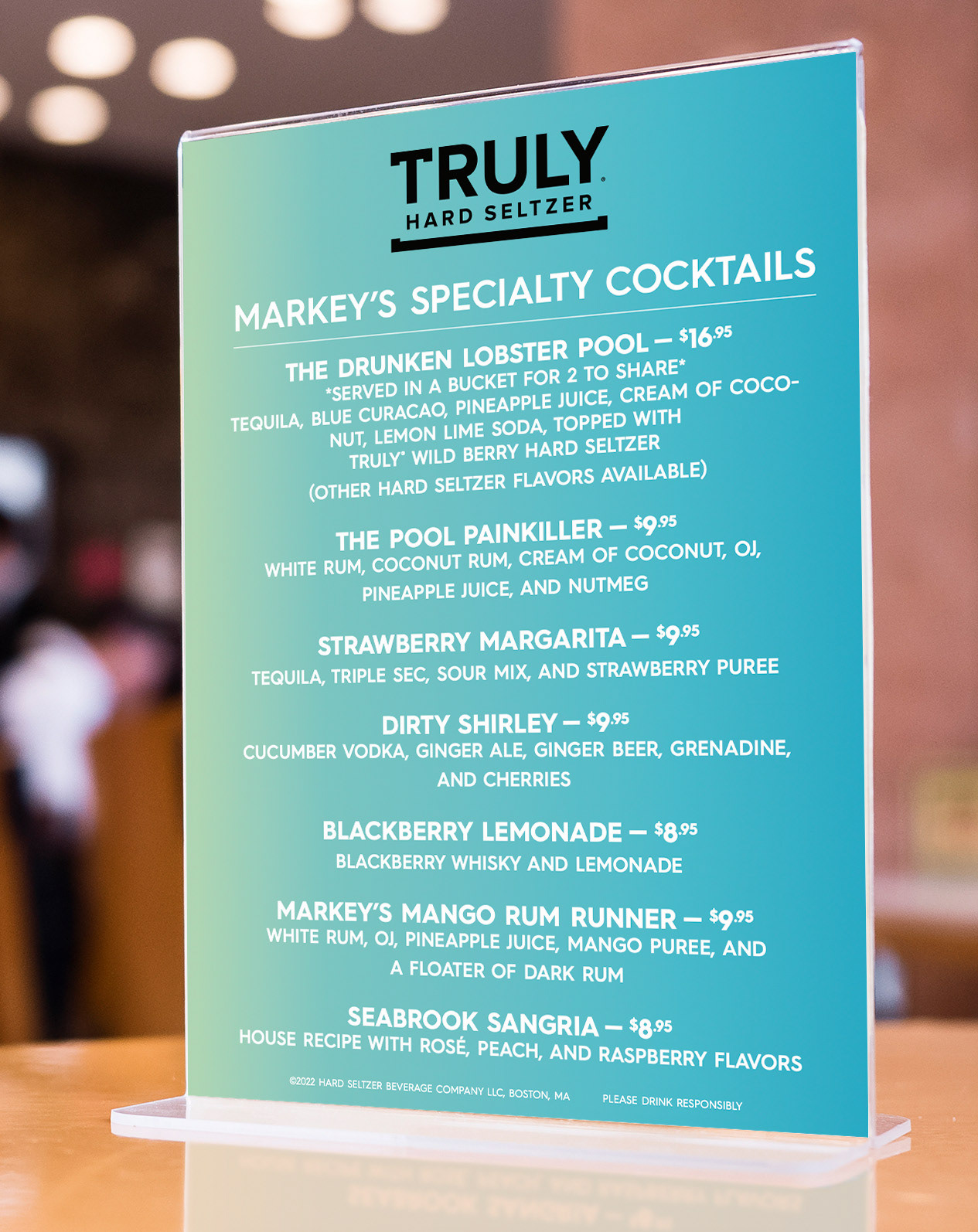 4.5" x 7" menu card