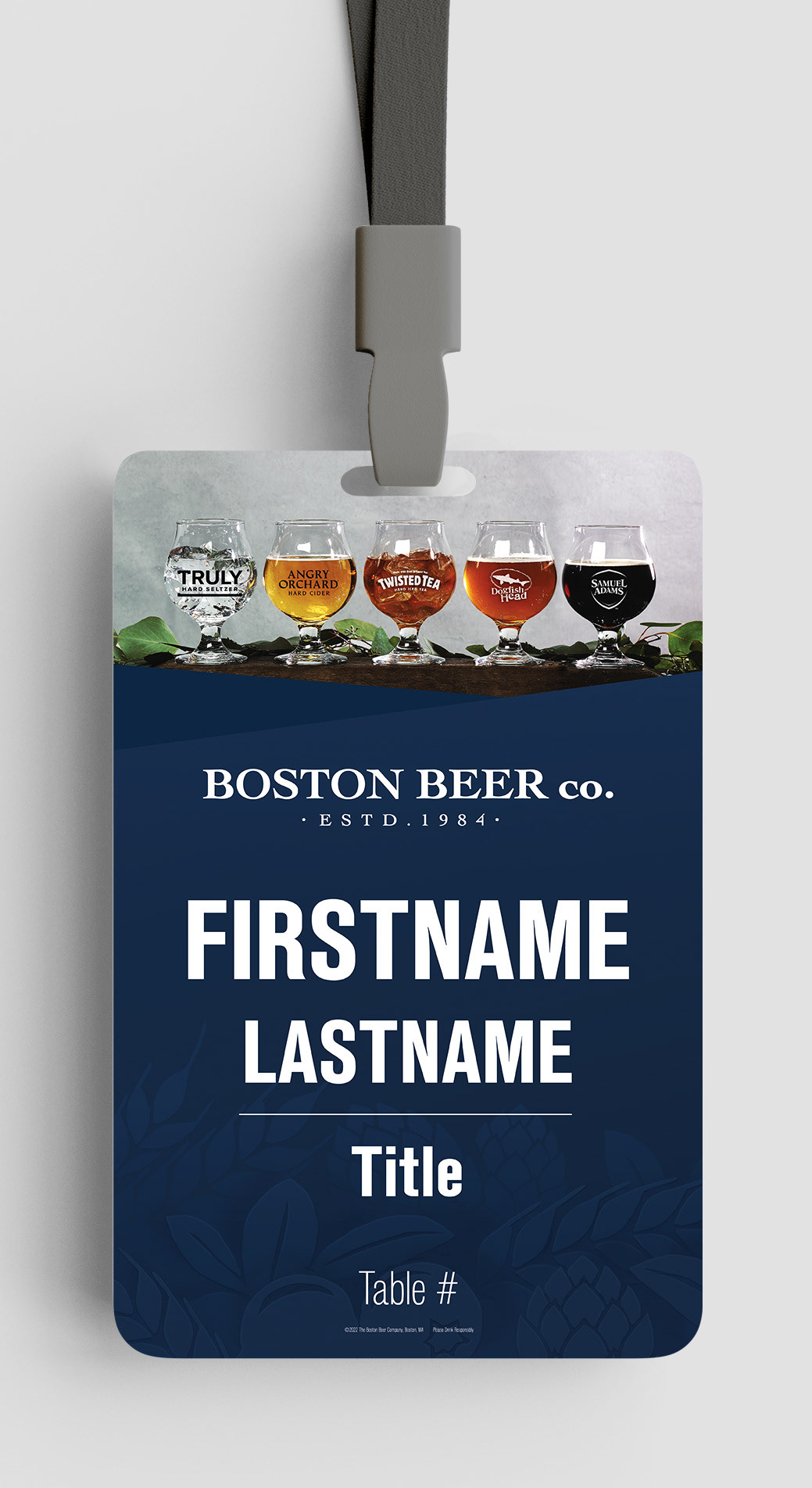 3" x 5" nametag