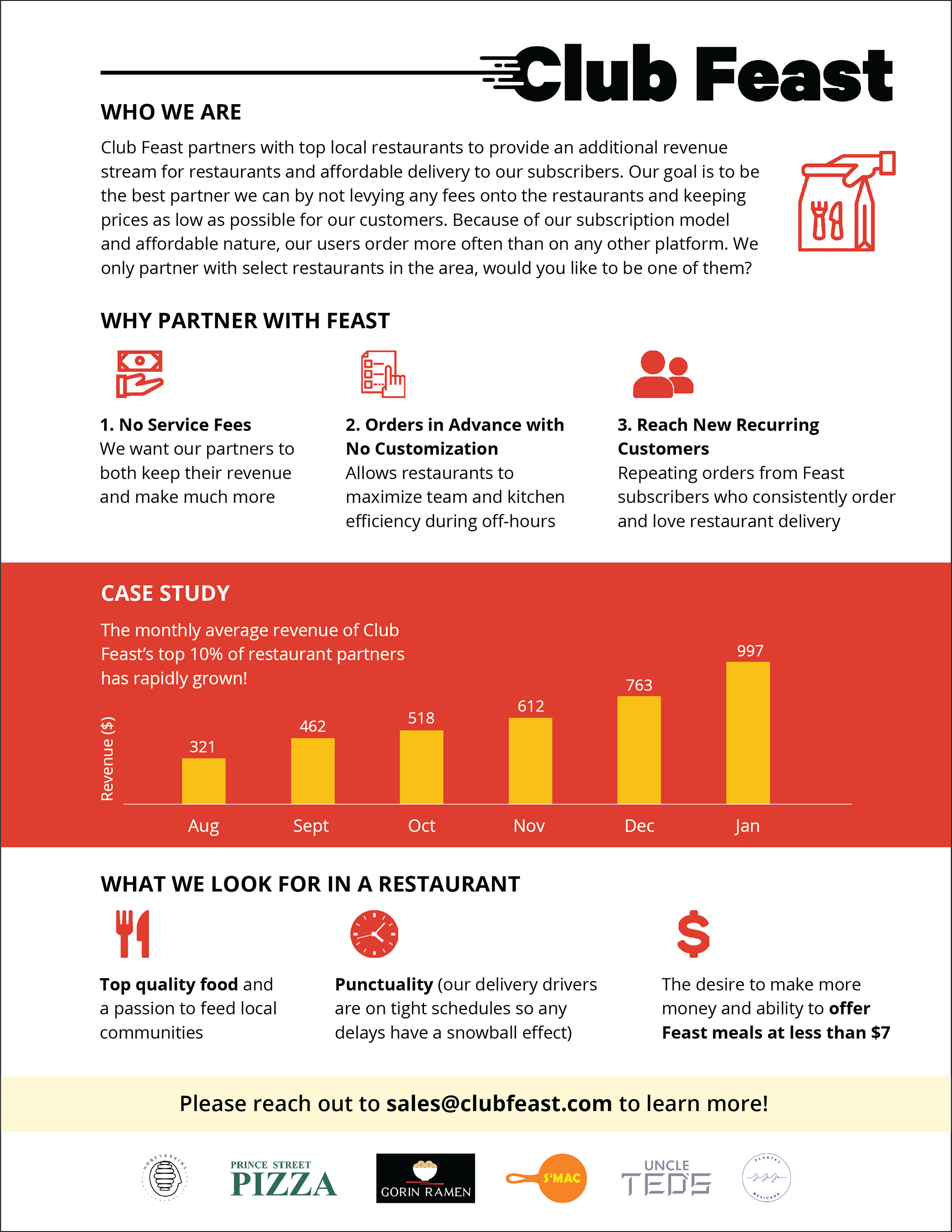 Restaurant One-Pager