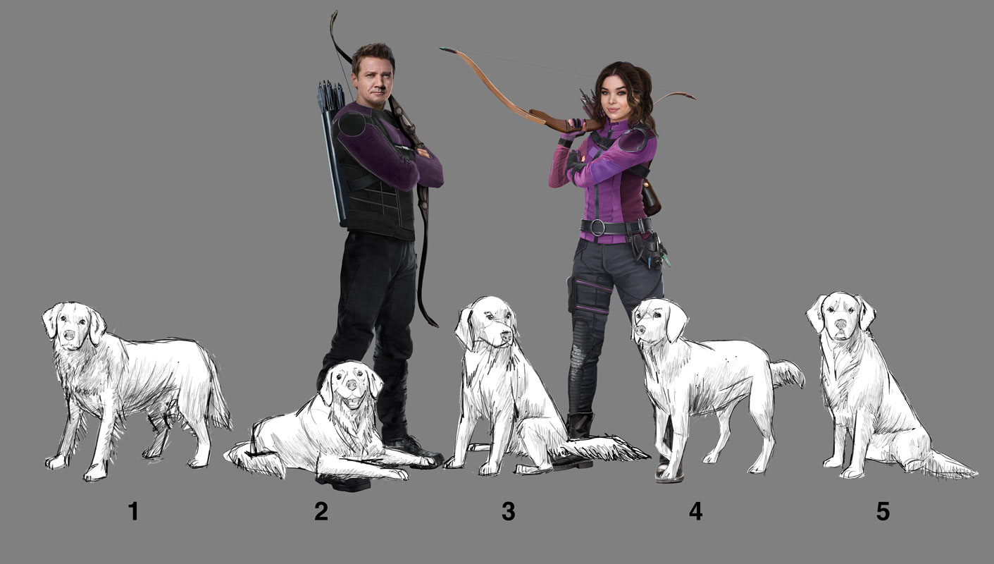 Marvel asked for sketches of Lucky because there were no promo shots available at the time.