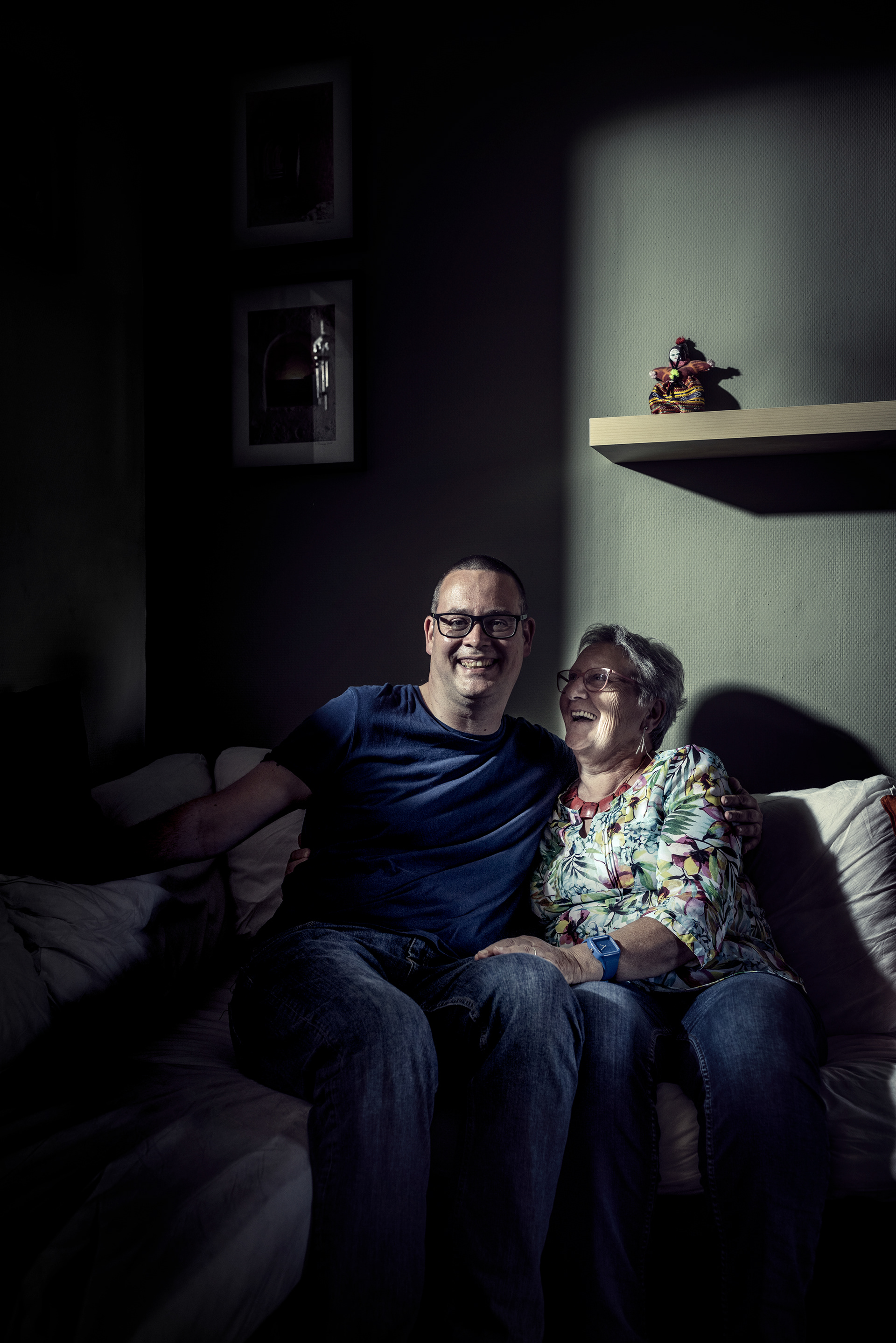 Raoul Hedebouw and his mom - Belgian communist politician