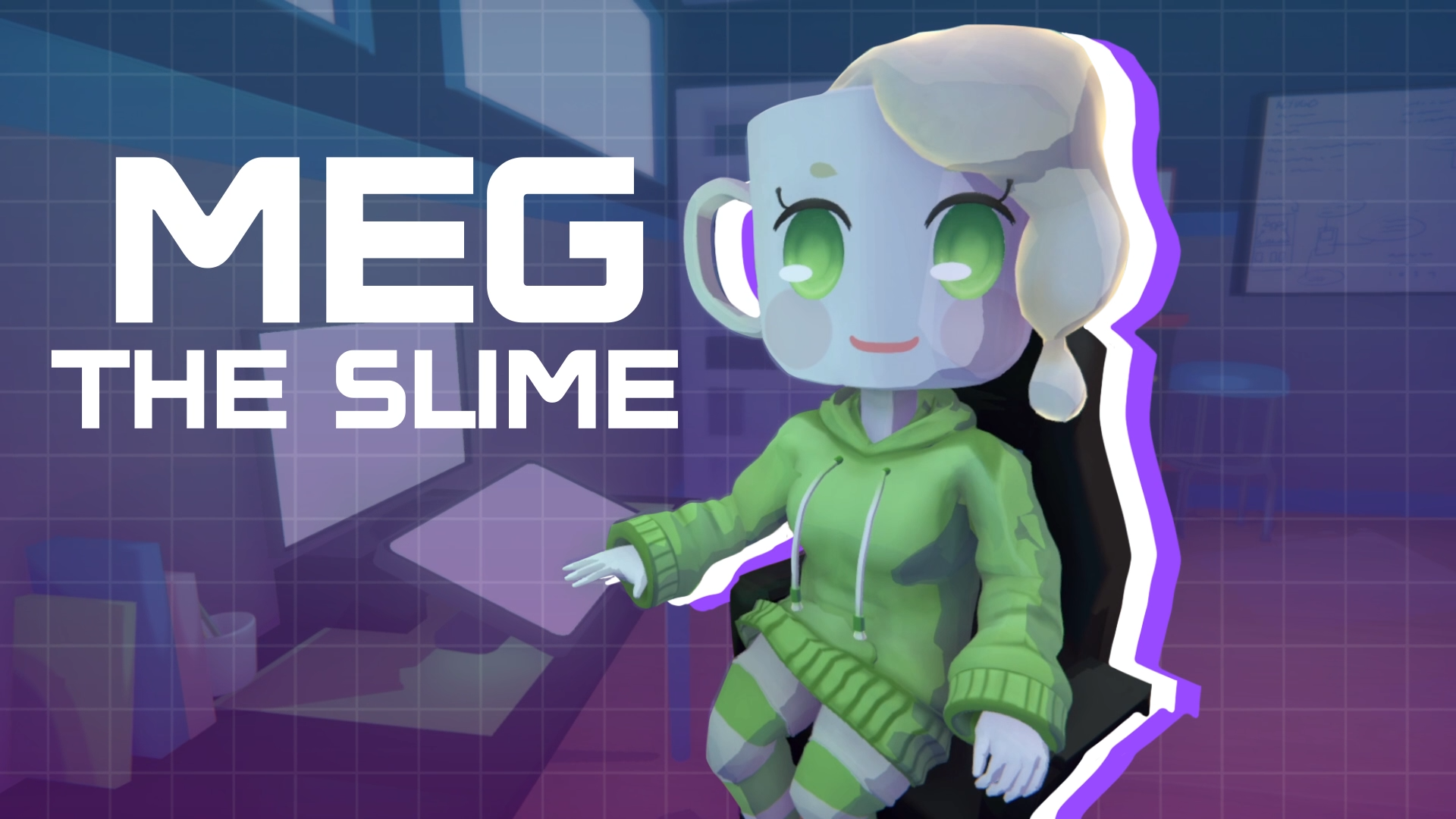 Meg The Slime Intro Card