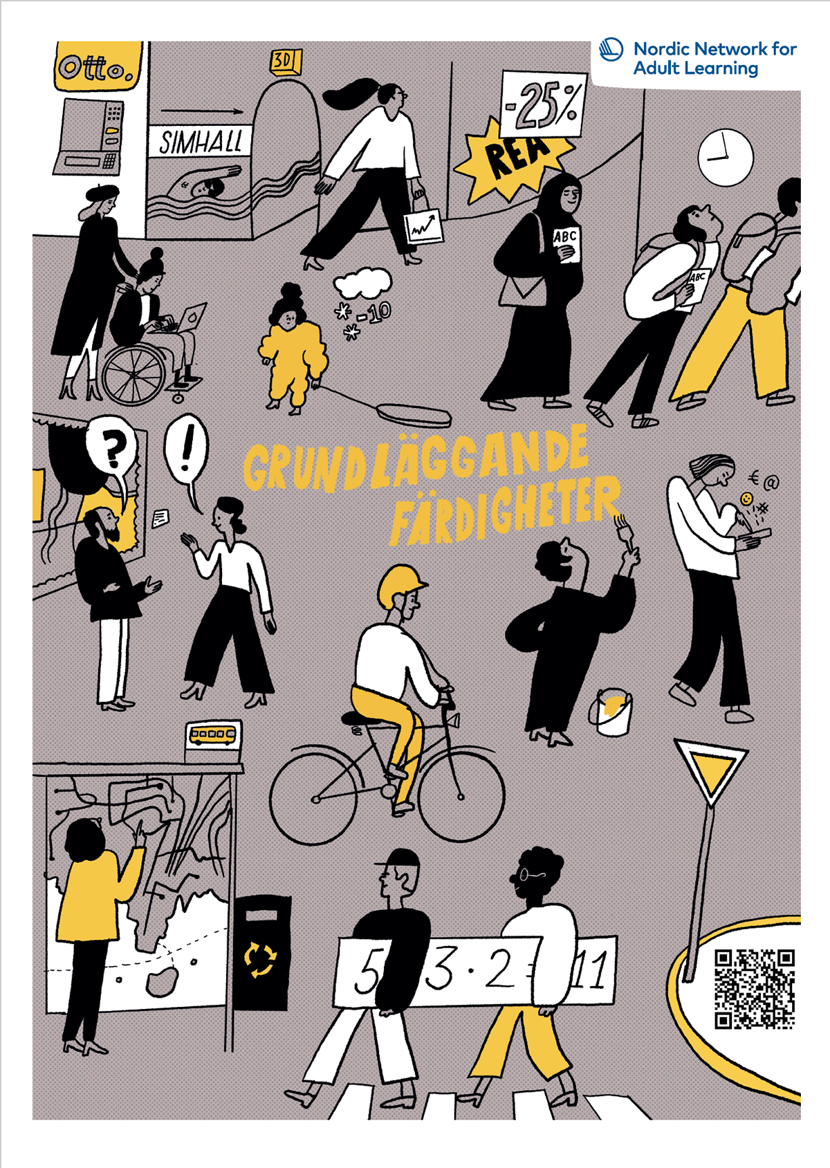Poster illustration for ildningsalliansen