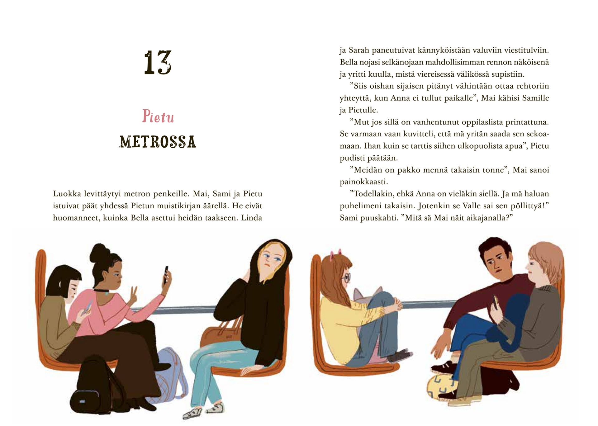 Illustrations from the book Ateneumin arvoitus
