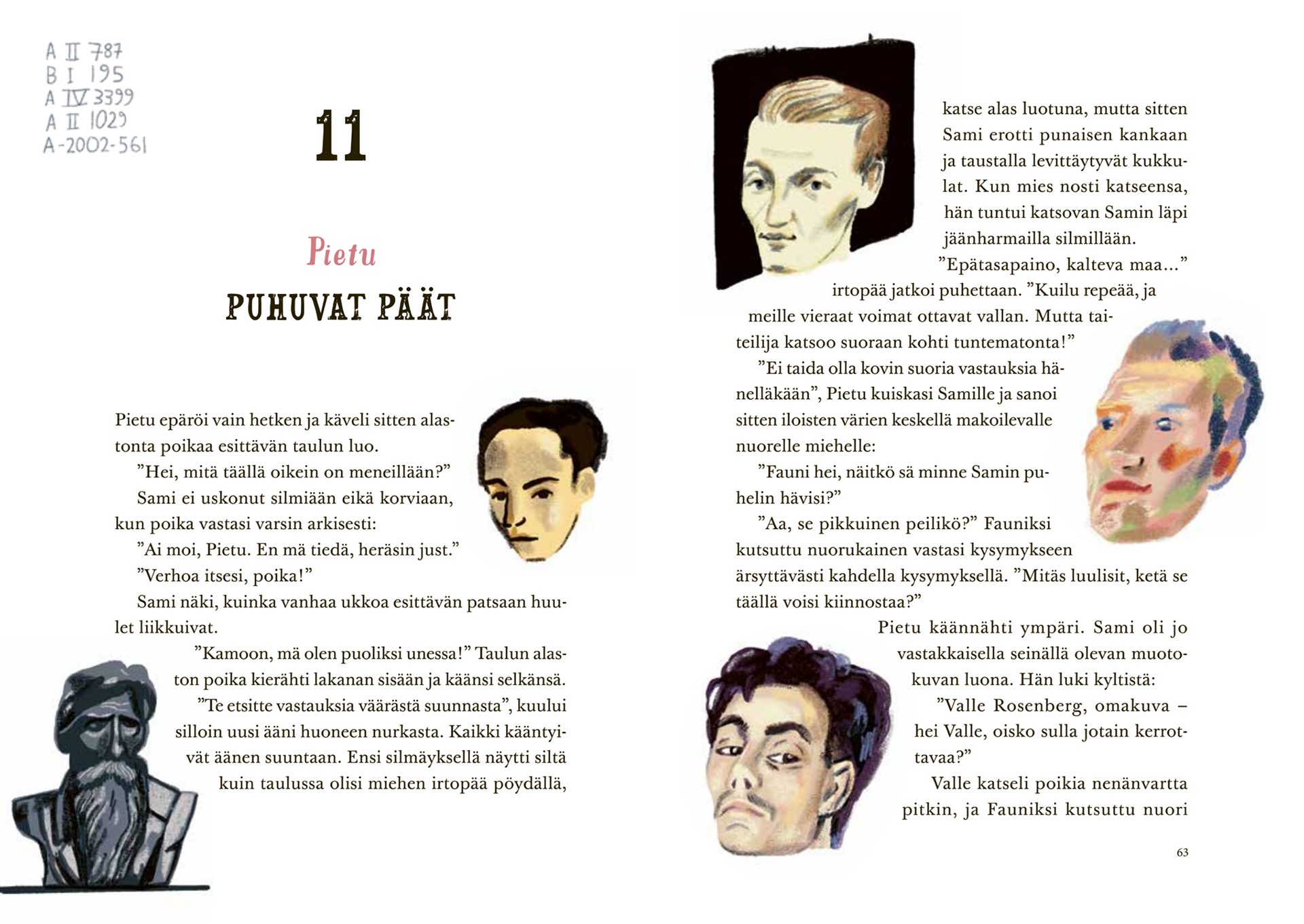 Illustrations from the book Ateneumin arvoitus