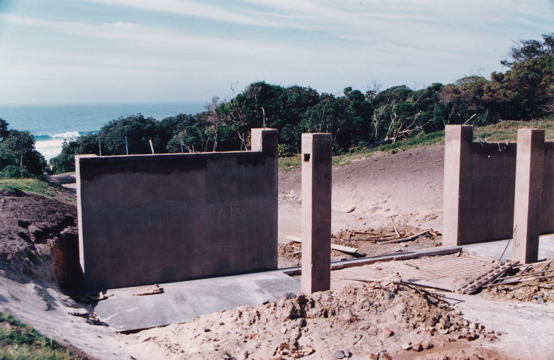 First bottom entrance being built early 1990's