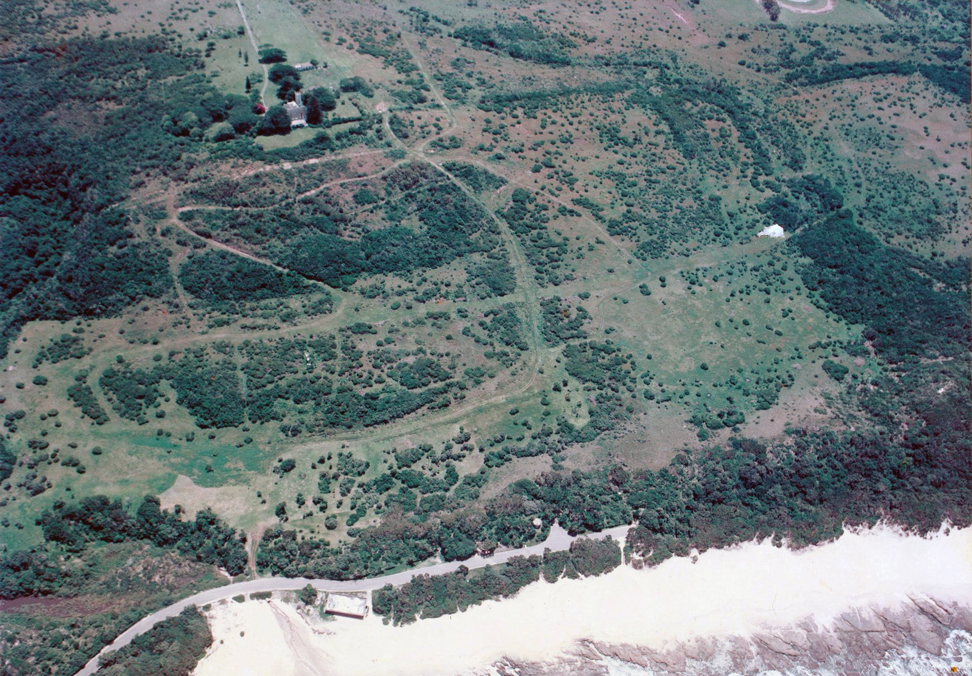 First visible road markings early 1990's