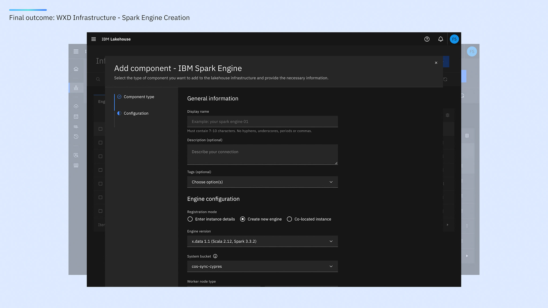WXD: Hi-Fi - Add component - Configuration