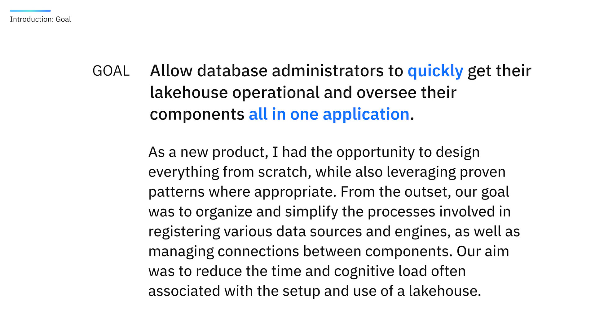 WXD: Determining the goal